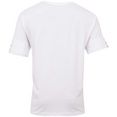 kappa t-shirt authentic grenner met hoogwaardige jacquard logoband aan de mouwen wit