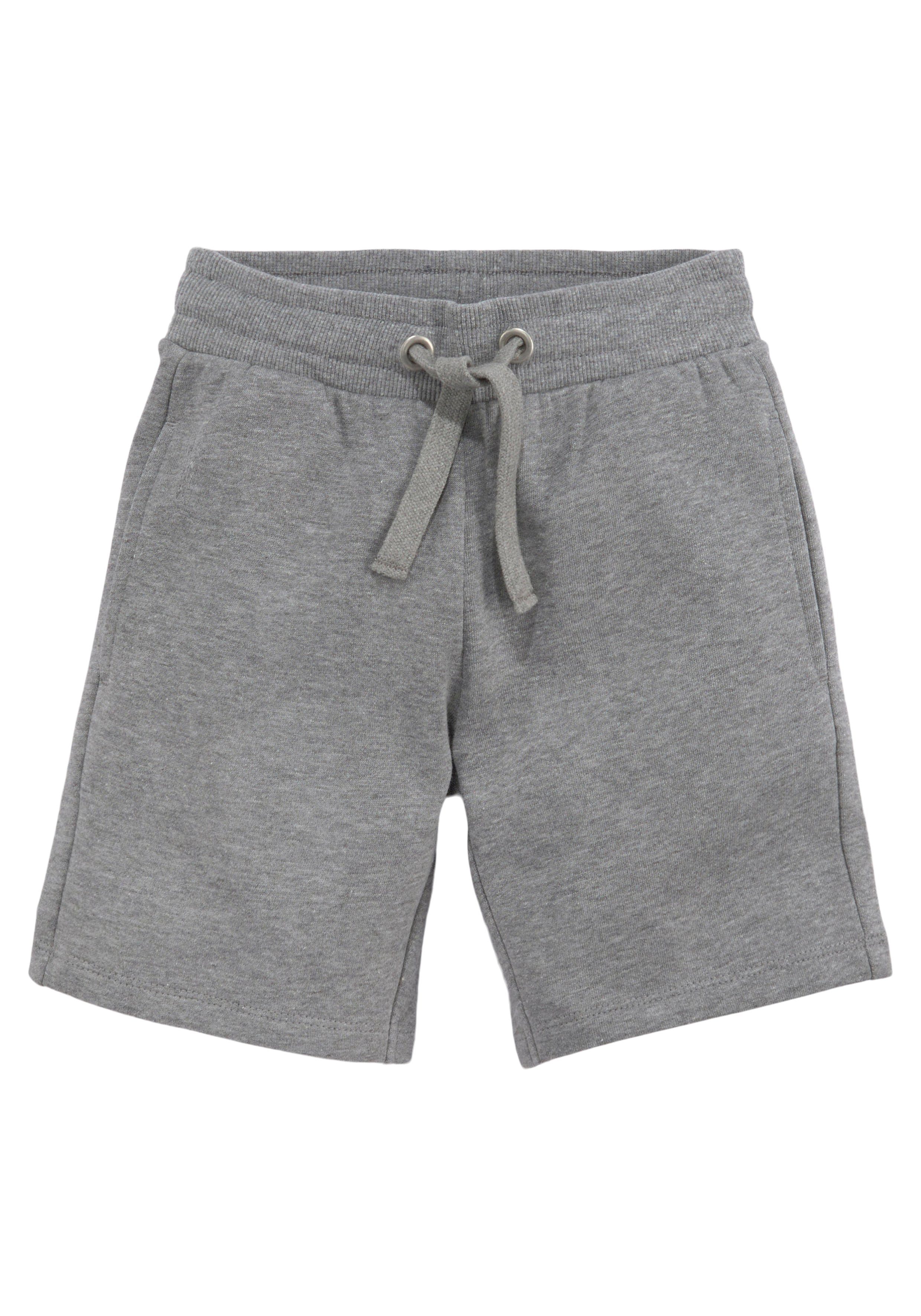 KIDSWORLD Sweatshort 2-pack sweat bermuda’s in basis kleuren (2-delig, Set van 2)