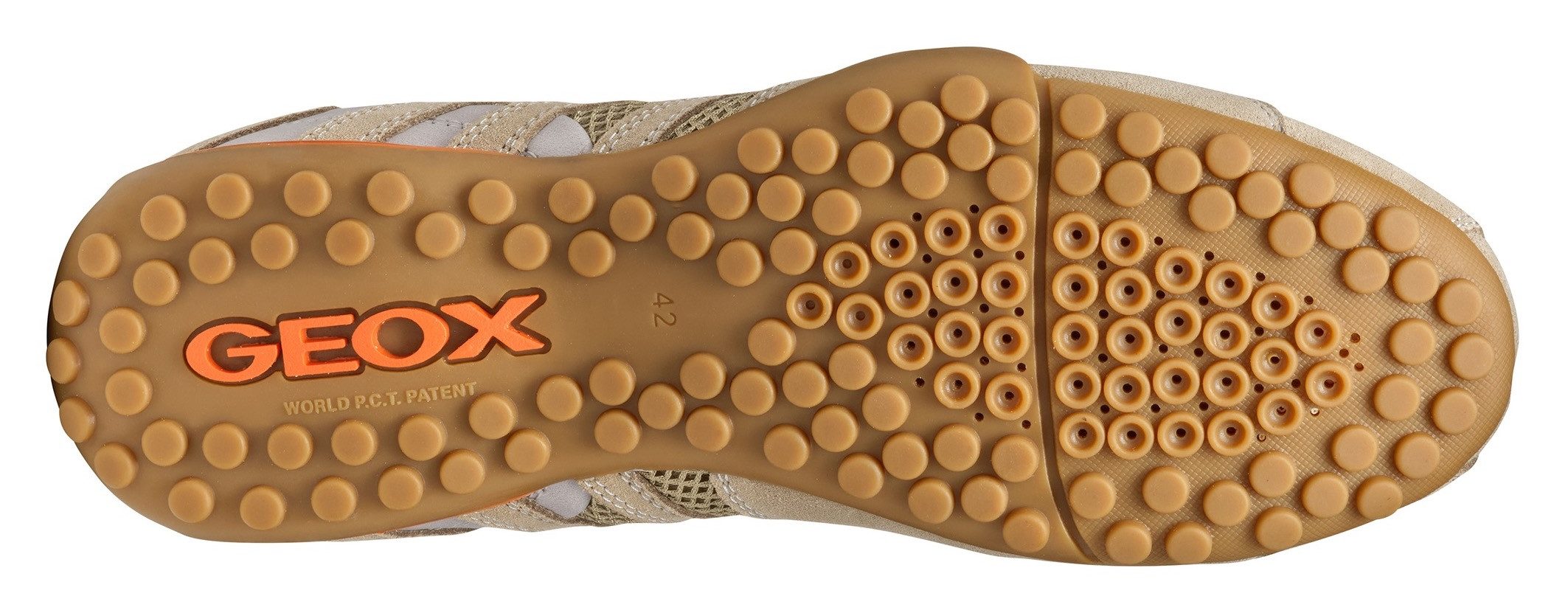 Geox Veterschoenen U SNAKE ORIGINAL , veterschoen, vrijetijdsschoen, trekking sneaker met leren binnenzool