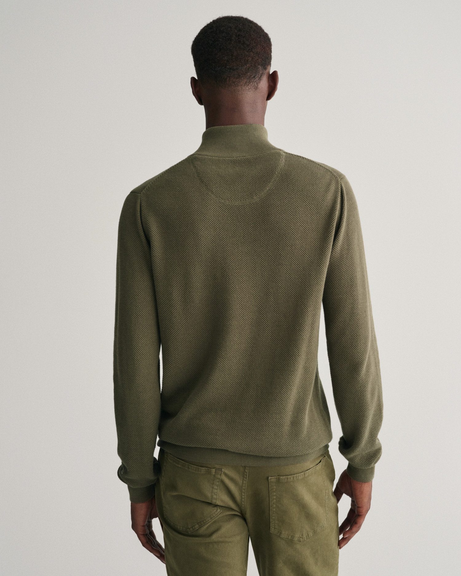 Gant Schipperstrui COTTON PIQUE HALF ZIP