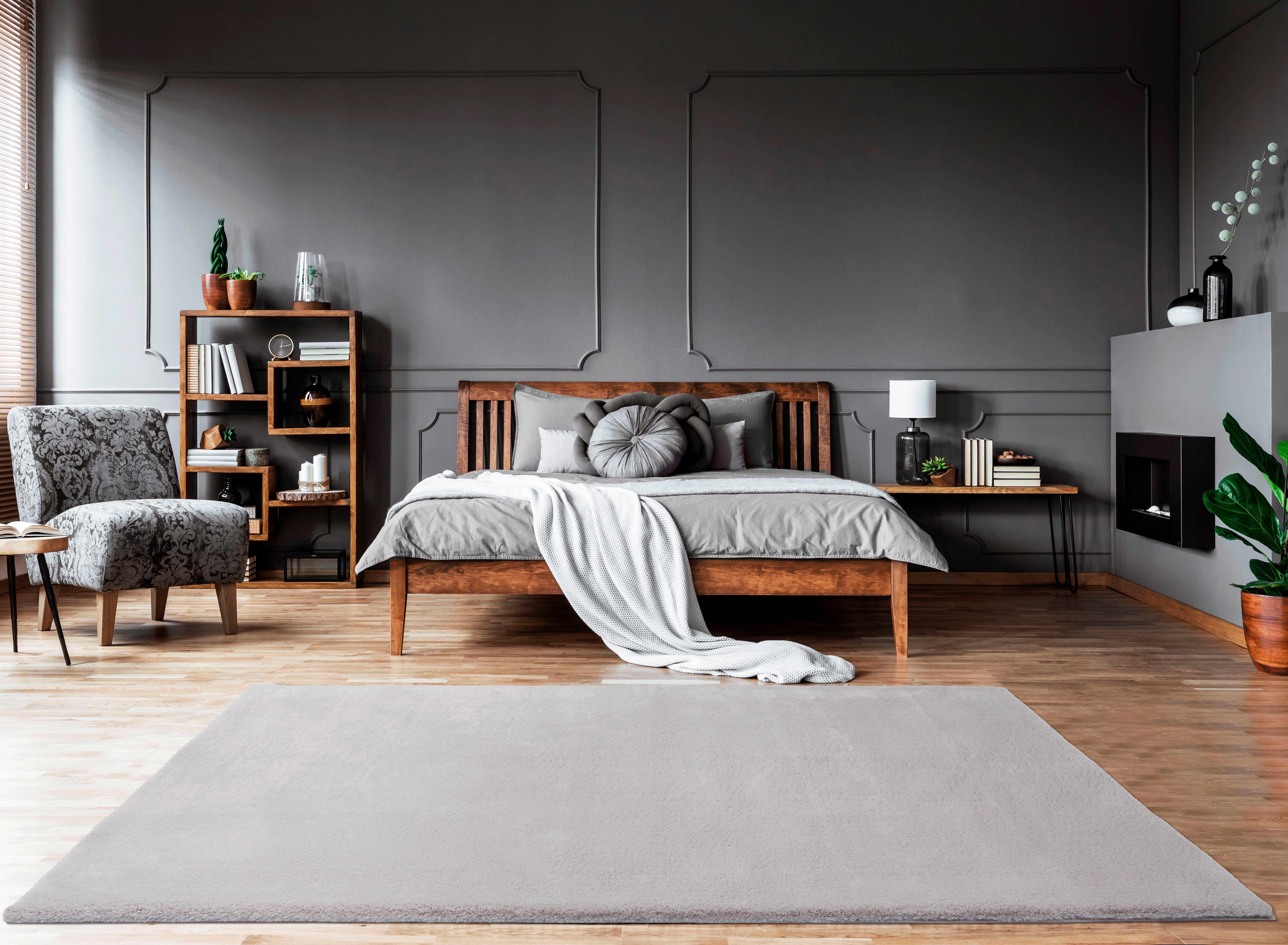 merinos Hoogpolig vloerkleed Fuzzy 27 Vloerkleed van imitatiebont bijzonder zacht en behaaglijk, voelt als bont moderne vloerkleden maat 120 cm x 170