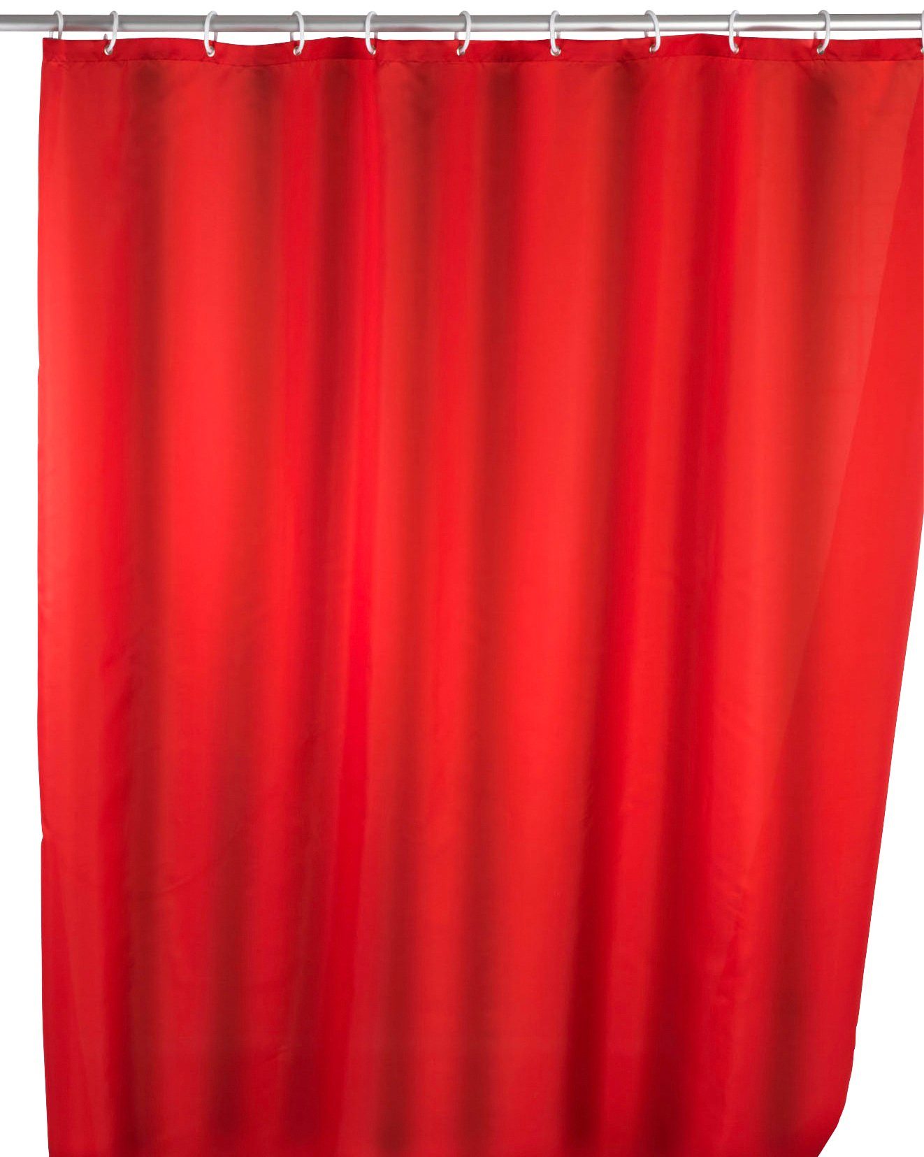 Wenko gordijn AntiMold douche gordijn 180x200xcm polyester rood