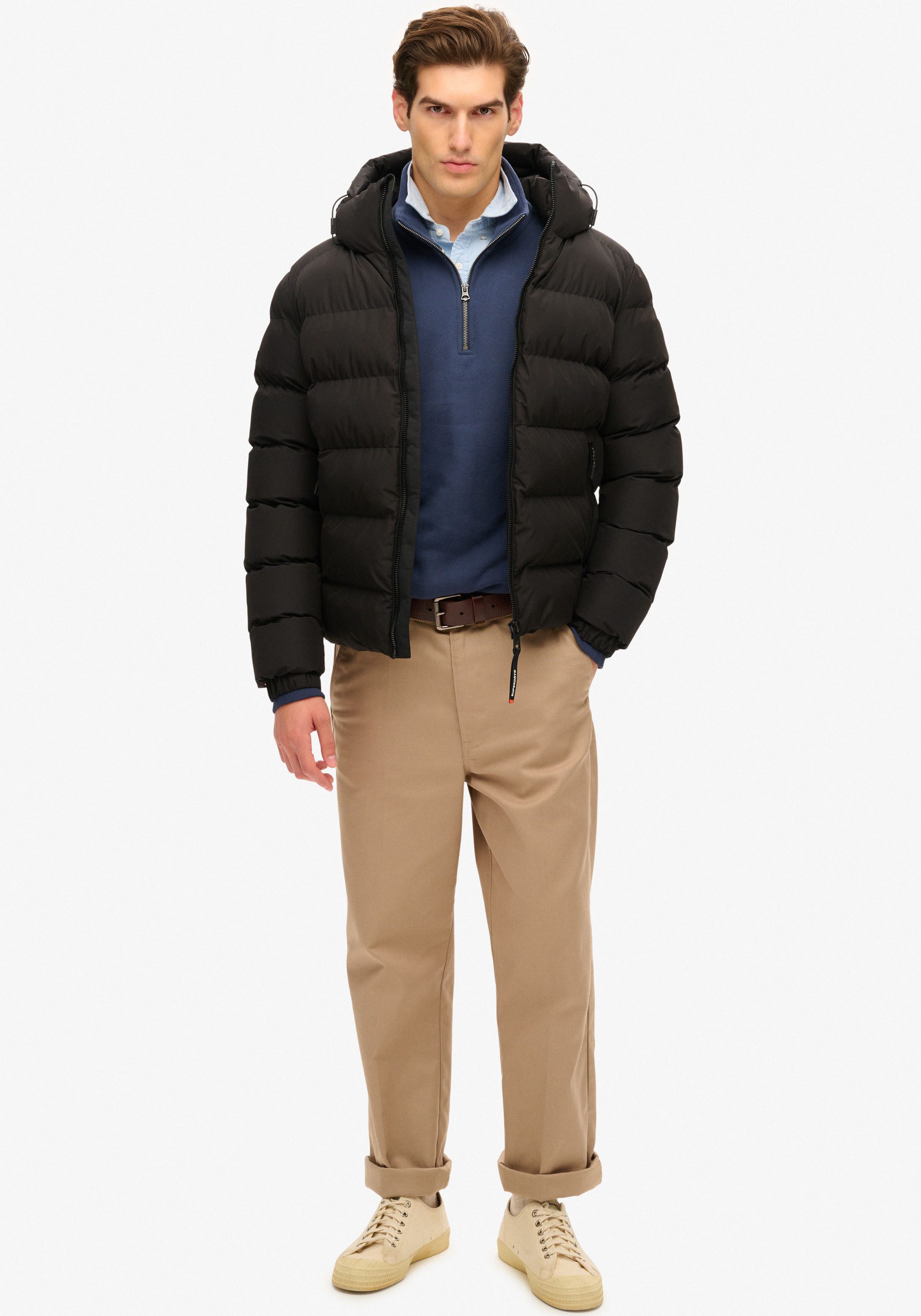 Superdry Gewatteerde jas HOODED SPORTS PUFFER JACKET