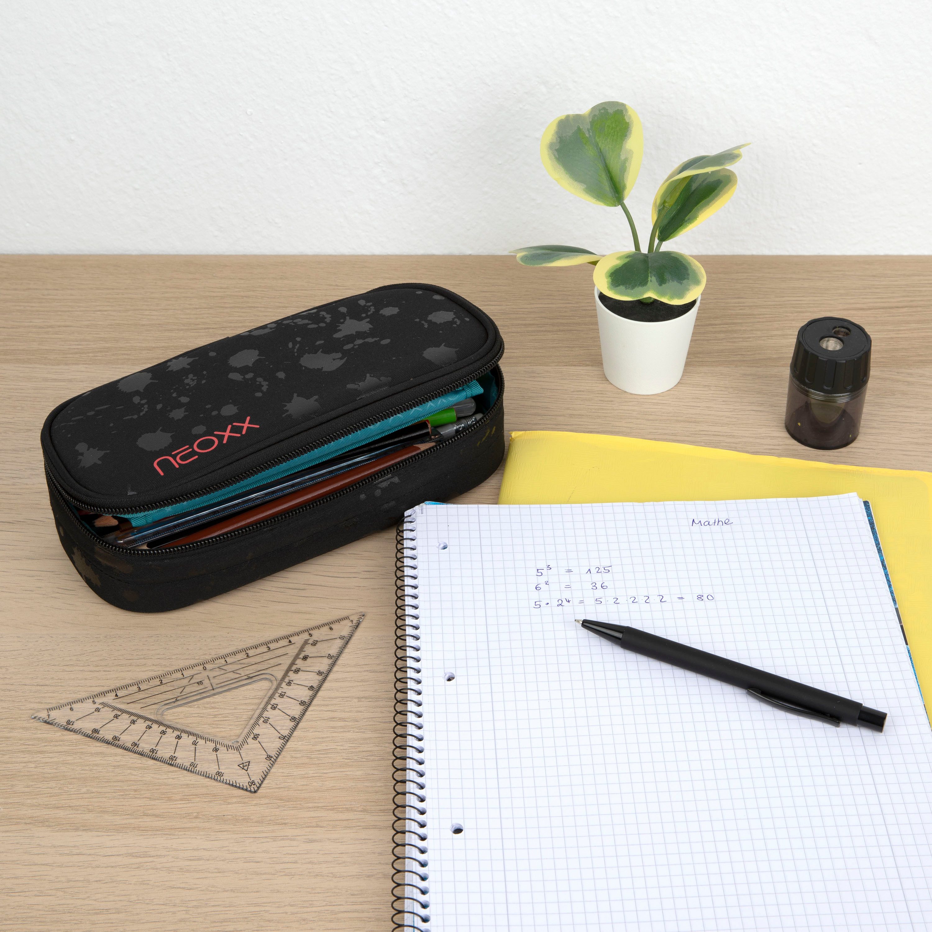neoxx Etui Jump, Splash Black gedeeltelijk van gerecycled materiaal