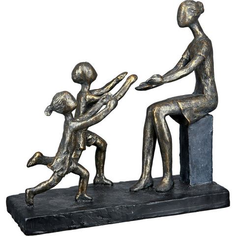 Casablanca by Gilde Decoratief figuur Skulptur In meine Arme, bronzefarben-grau (1 stuk)