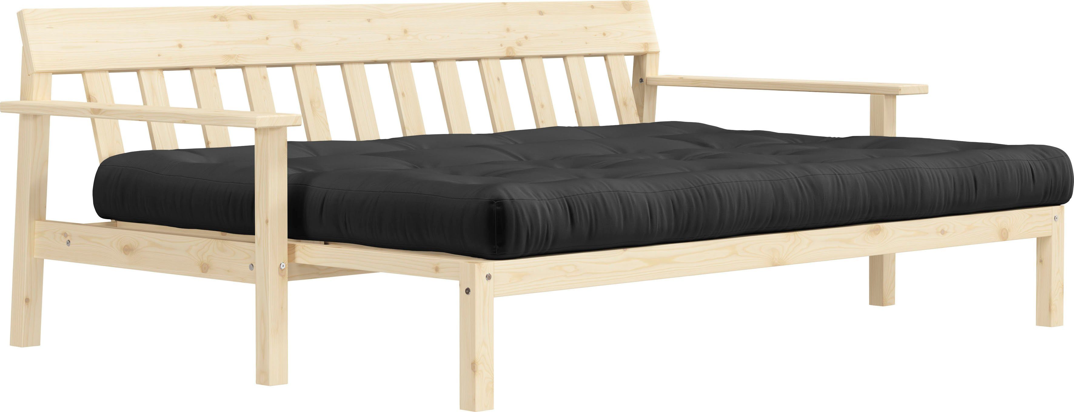 Karup Slaapbank Unwind Met houtstructuur, incl. futonmatras, ligoppervlak 130x190 cm