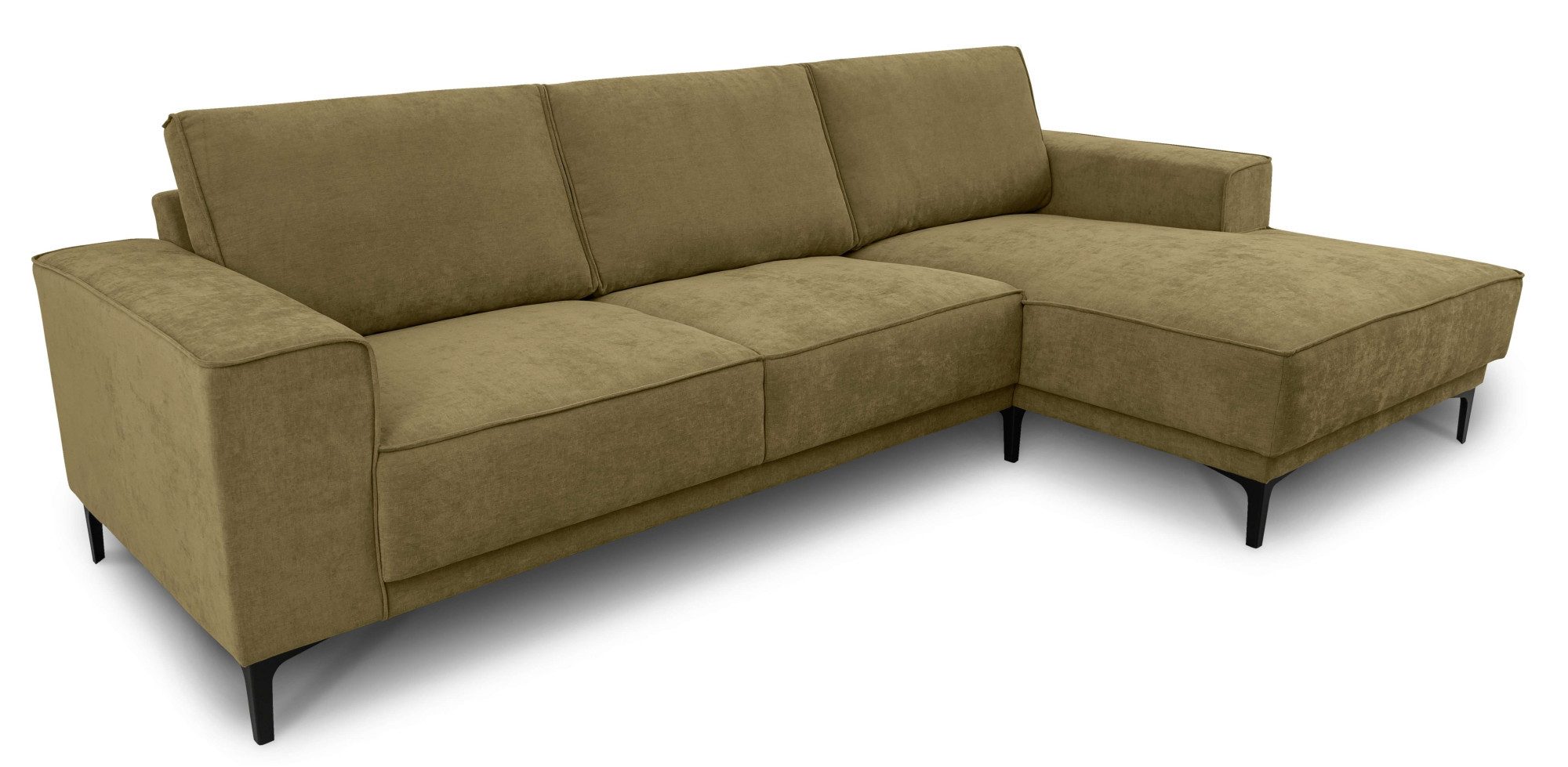 Places of Style Hoekbank Oland, structuur, platweefsel, luxe microvezel, bouclé