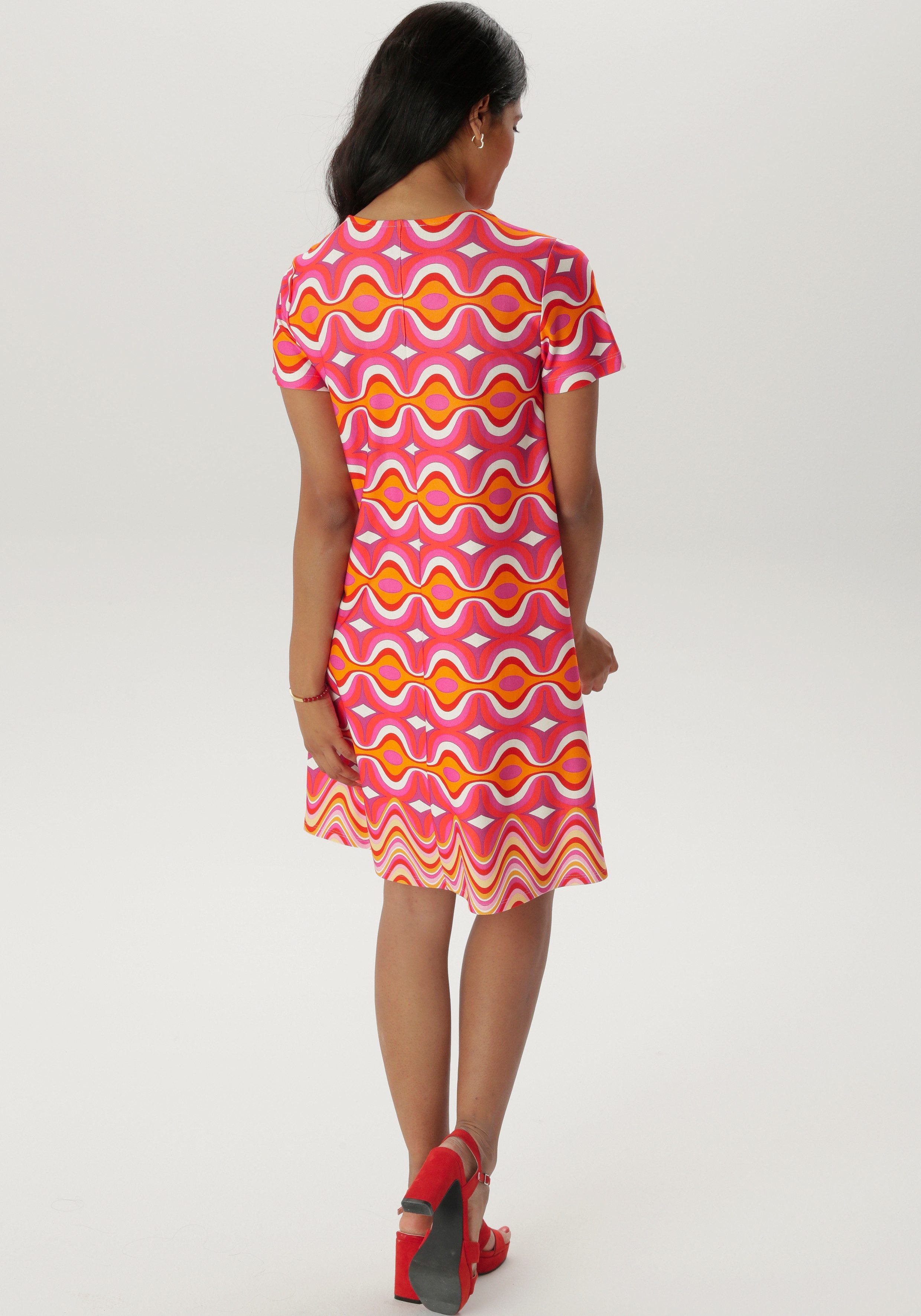 Aniston SELECTED Jerseyjurk met een lichte a-vorm