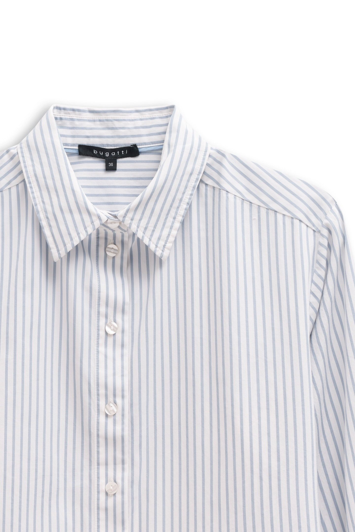 Bugatti Blouse met lange mouwen Puur katoen