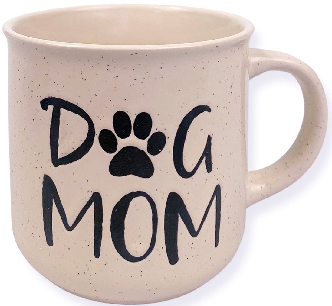Capelli New York Wellness-sokken Cadeauset met gezellige sokken en "Dog Mom" mok (1 kopje en 1 paar sokken)