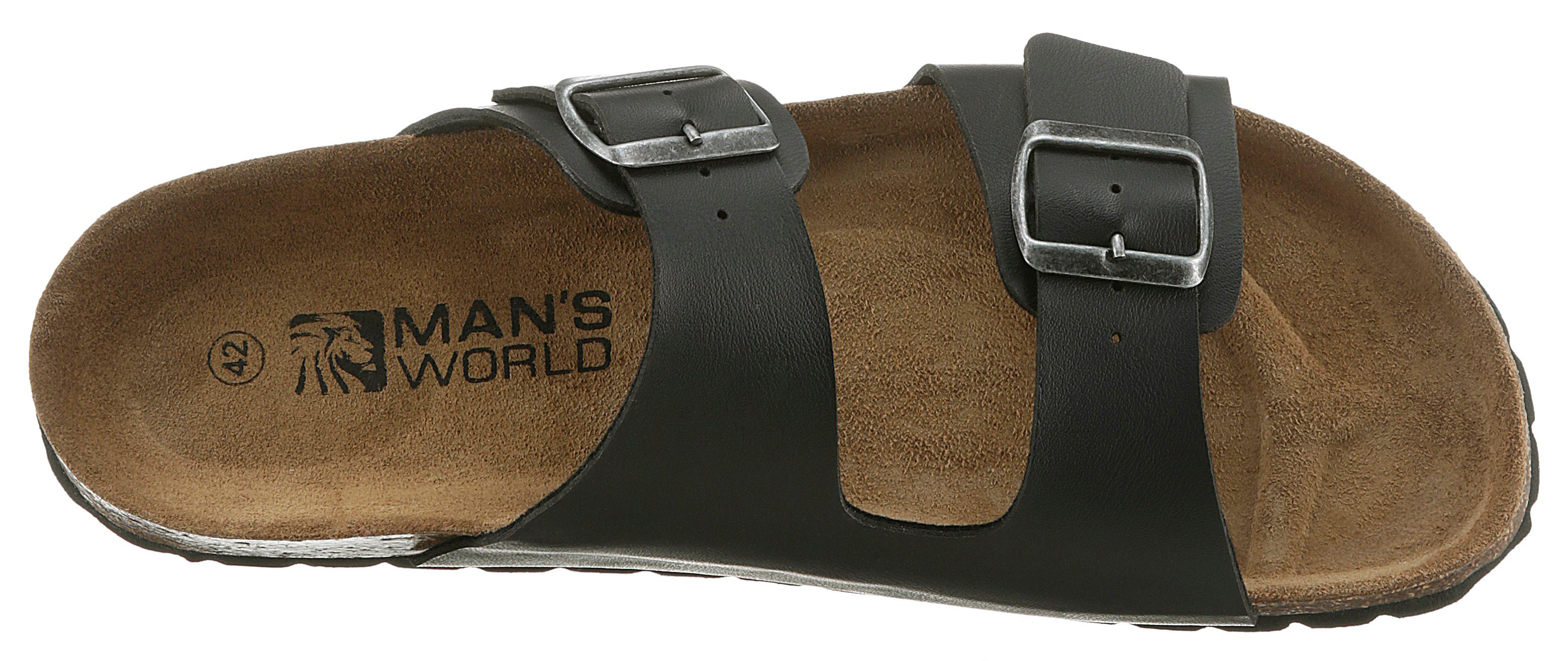 Man's World Slippers , slippers, zomerschoen, pantoffel met voorgevormd voetbed