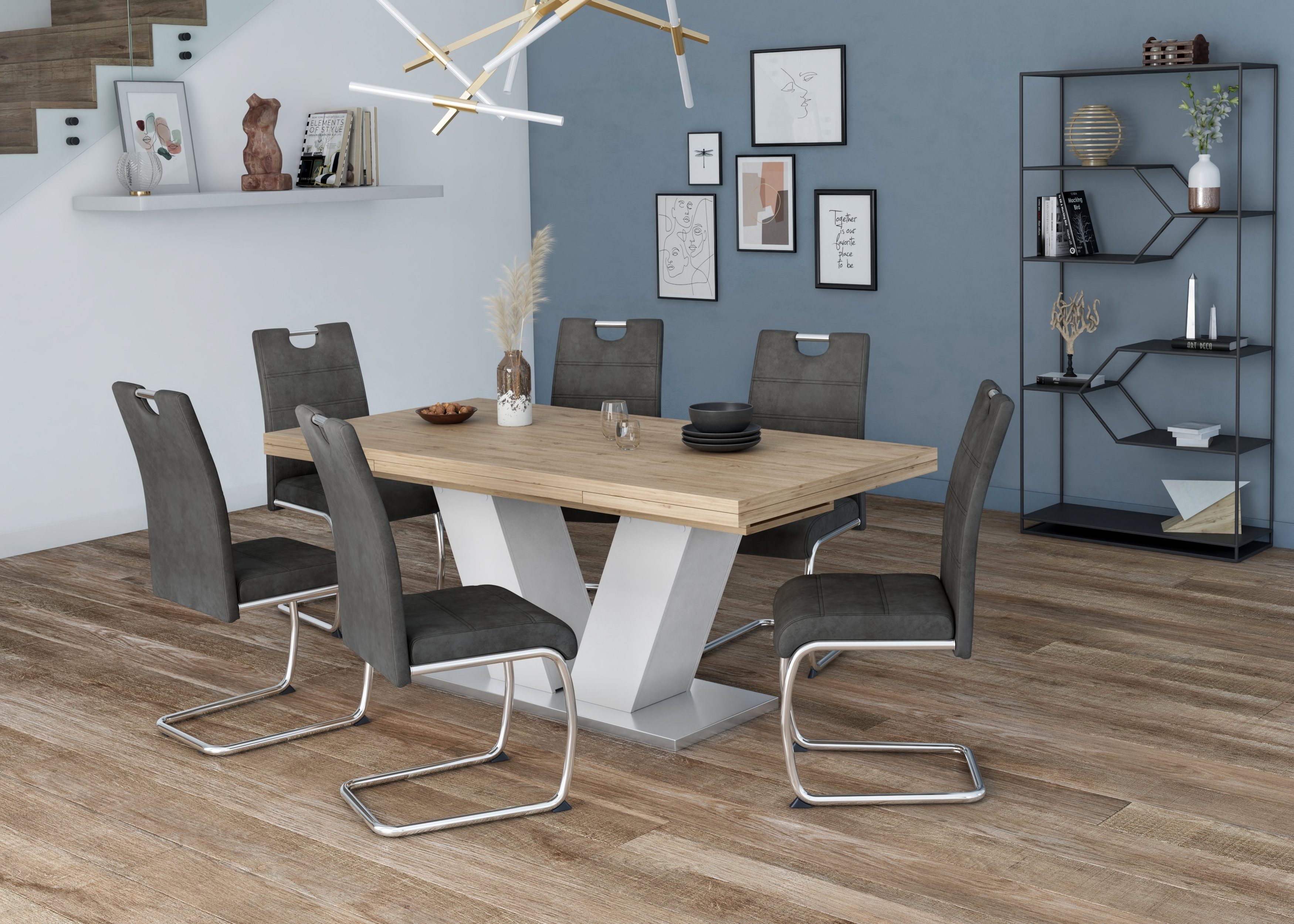 HELA Vrijdragende stoel Flora, eetkamerstoelen