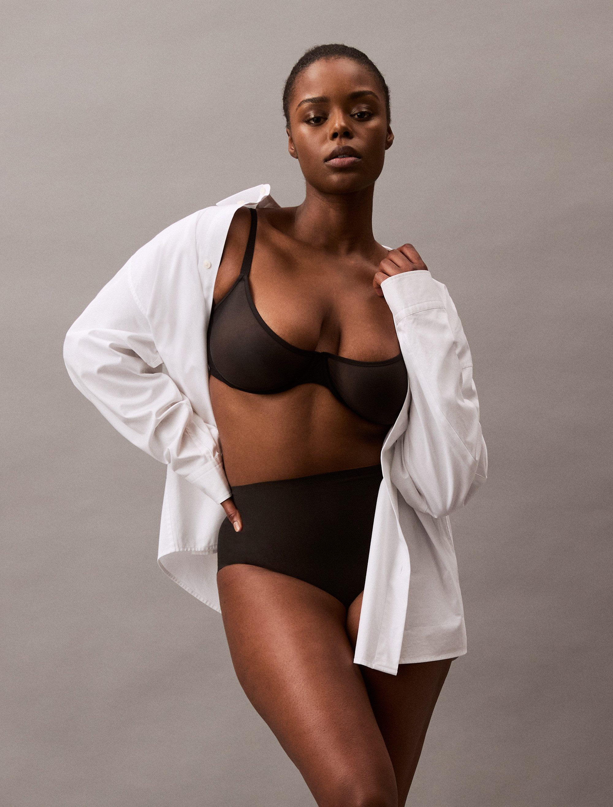 Calvin Klein Modellerende slip SCULPTED FIRM MESH BRIEF met vormend effect, shapewear