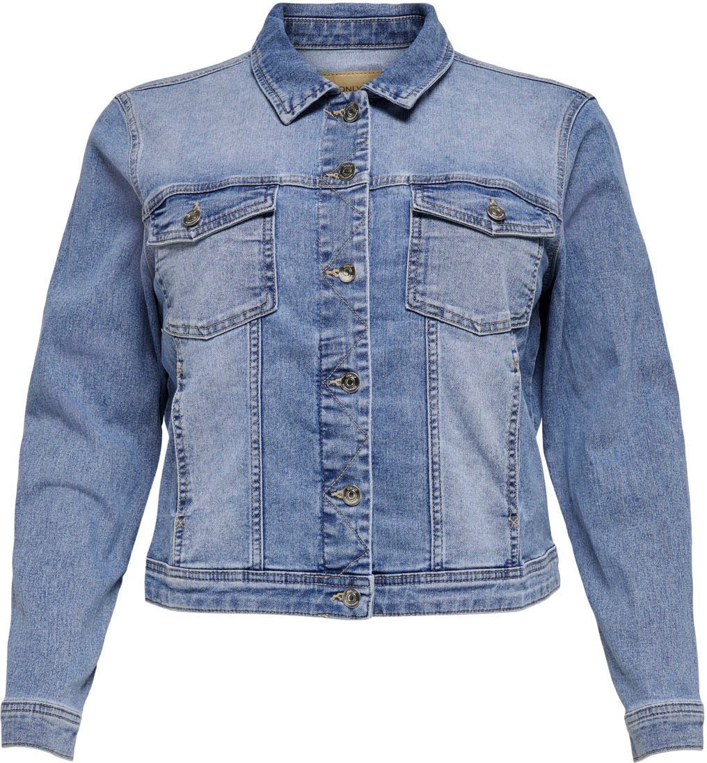 only carmakoma jeansjack waspa blauw