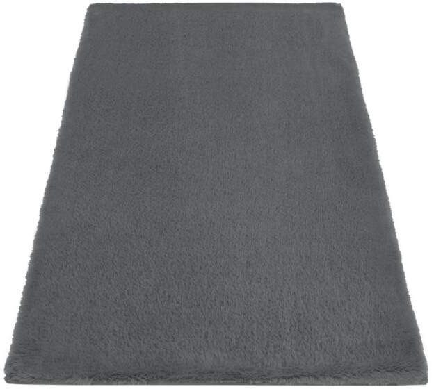 Carpet City Badmat Topia Mats, badmat uni Hoge pool, konijnenvacht-touch, polyester, badmat, wasbaar (1 stuk)