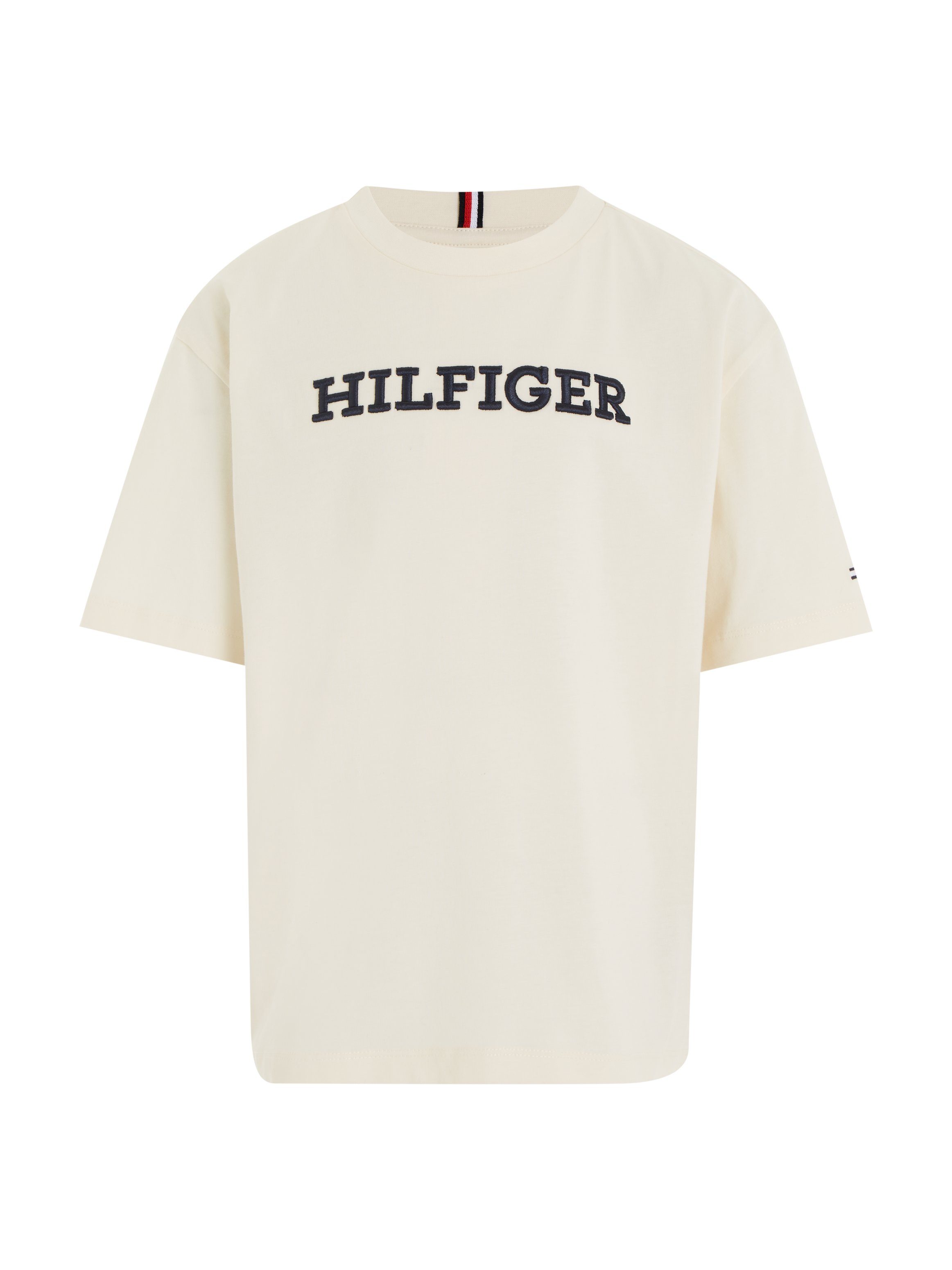 Tommy Hilfiger T-shirt U MONOTYPE TEE S/S met groot logoborduursel