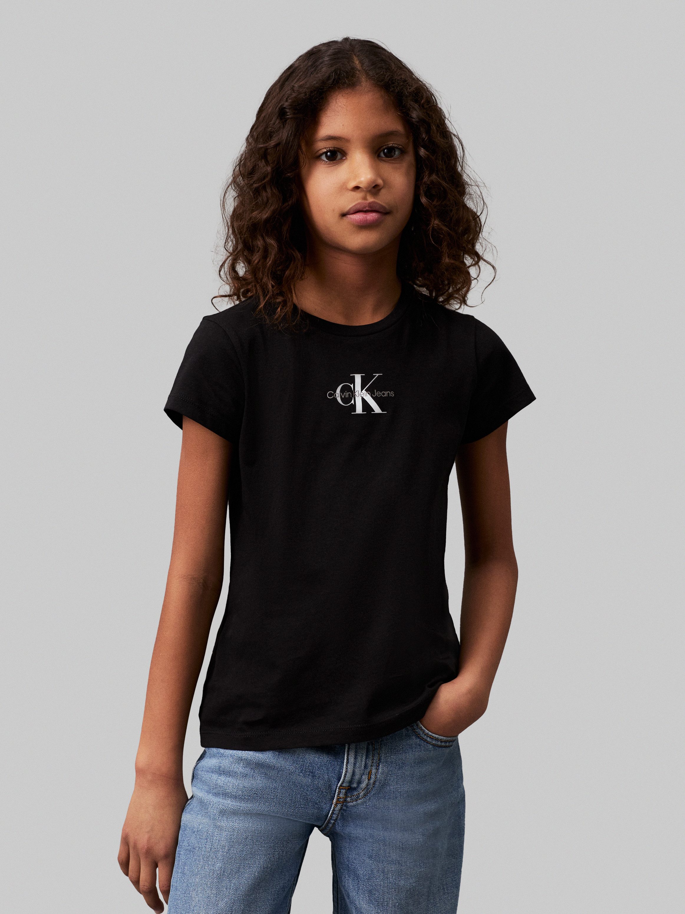 Calvin Klein T-shirt MICRO MONOGRAM TOP voor kinderen tot 16 jaar