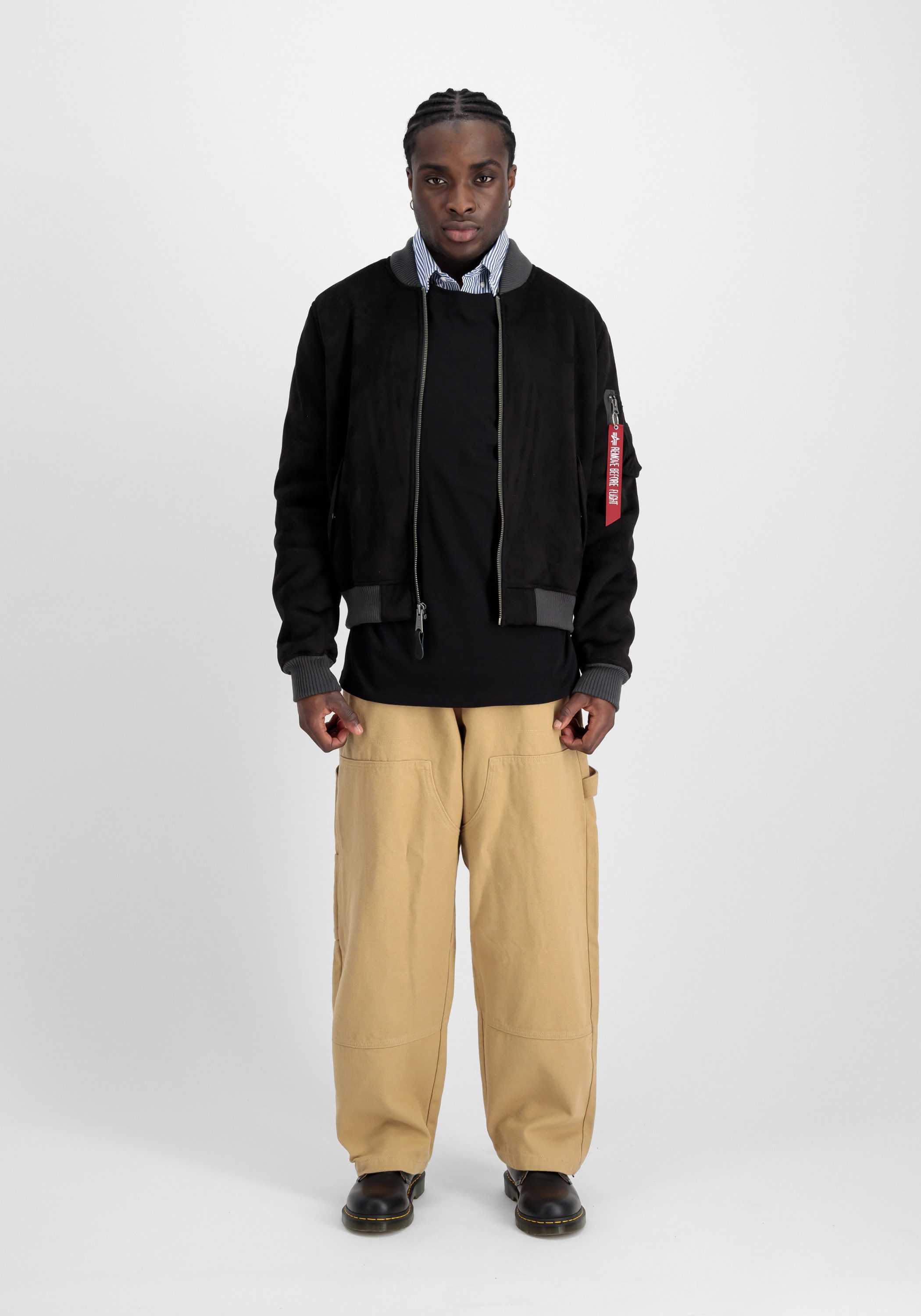 Alpha Industries Bomberjack Men Bomber Jackets MA-1 Faux Suede