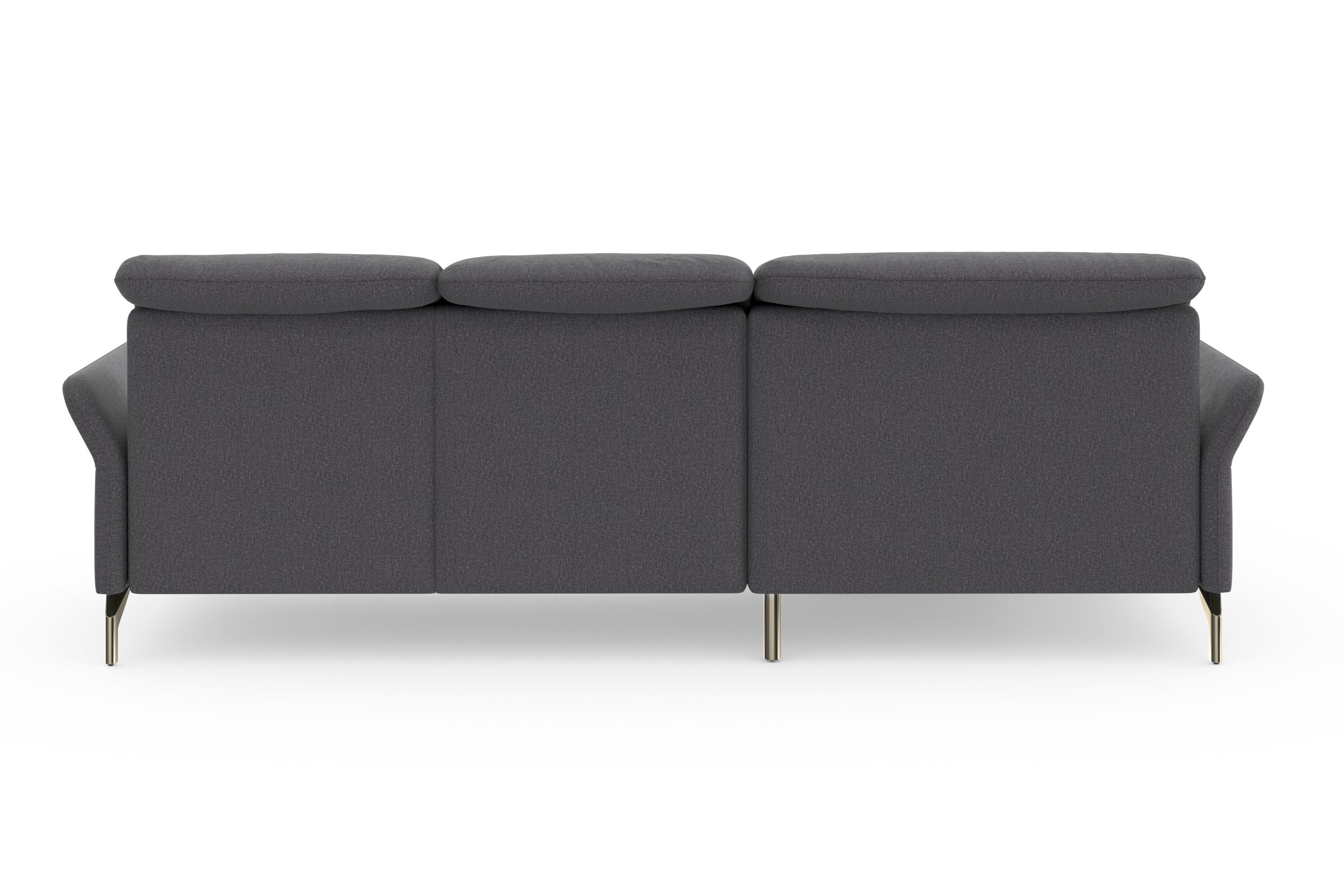 sit&more Hoekbank Fashion L-vorm naar keuze met verstelbare hoofdsteun, uittrekzitting, motorisch, nikkel poten