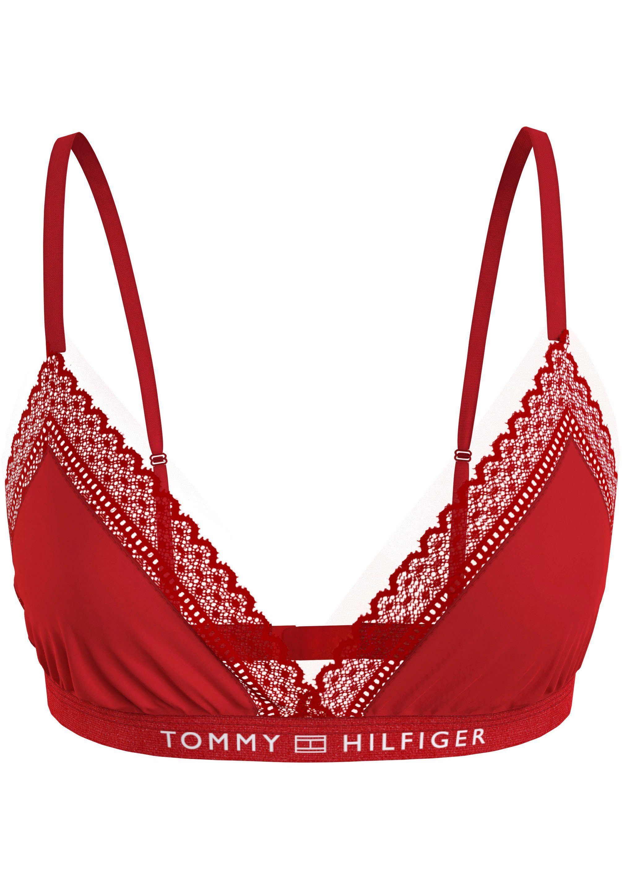 Tommy Hilfiger Underwear Bralette-bh UNLINED TRIANGLE met tommy hilfiger merklabel