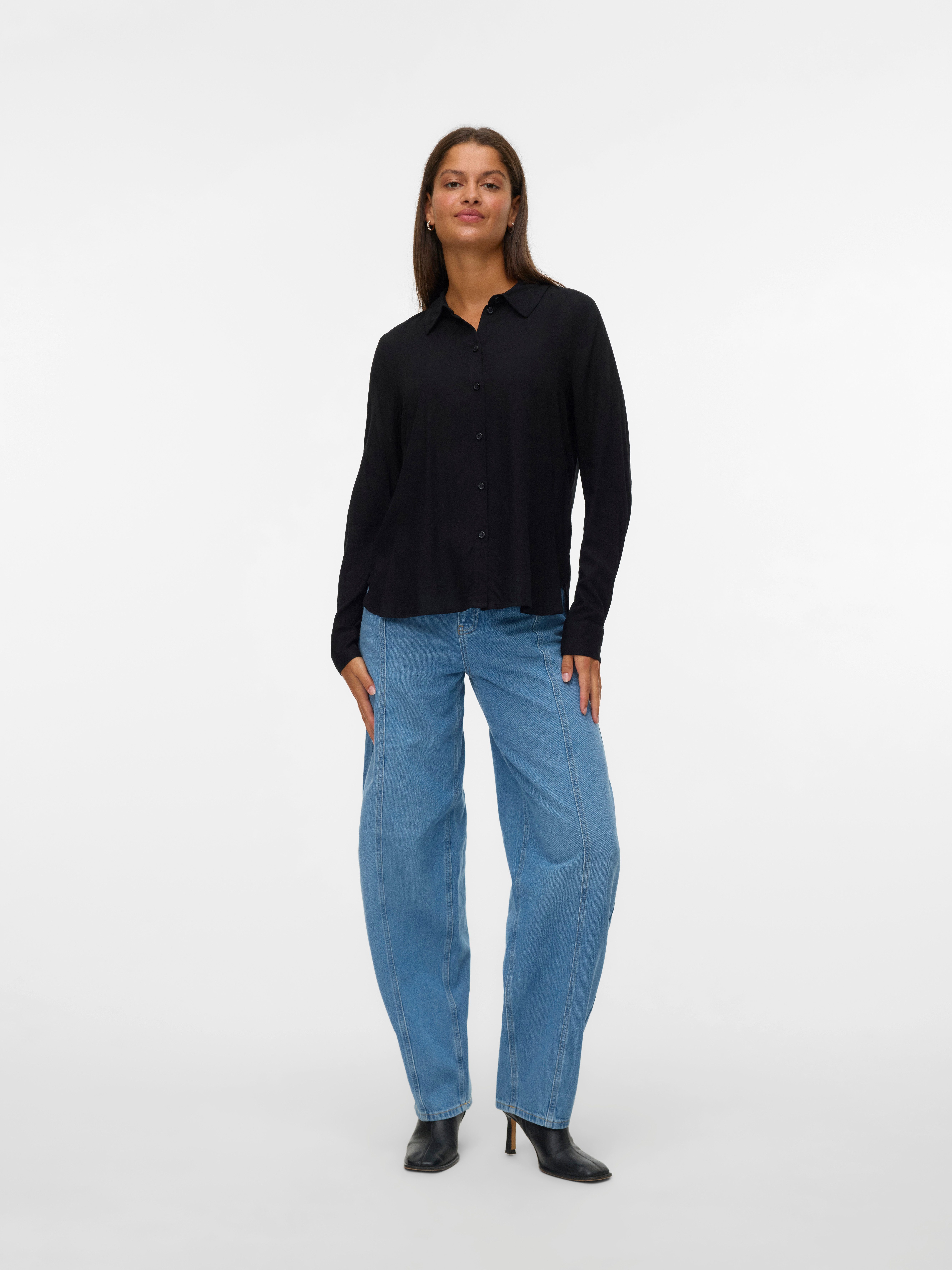 Vero Moda Overhemdblouse VMBUMPY L/S BASIC SHIRT WVN GA NOOS
