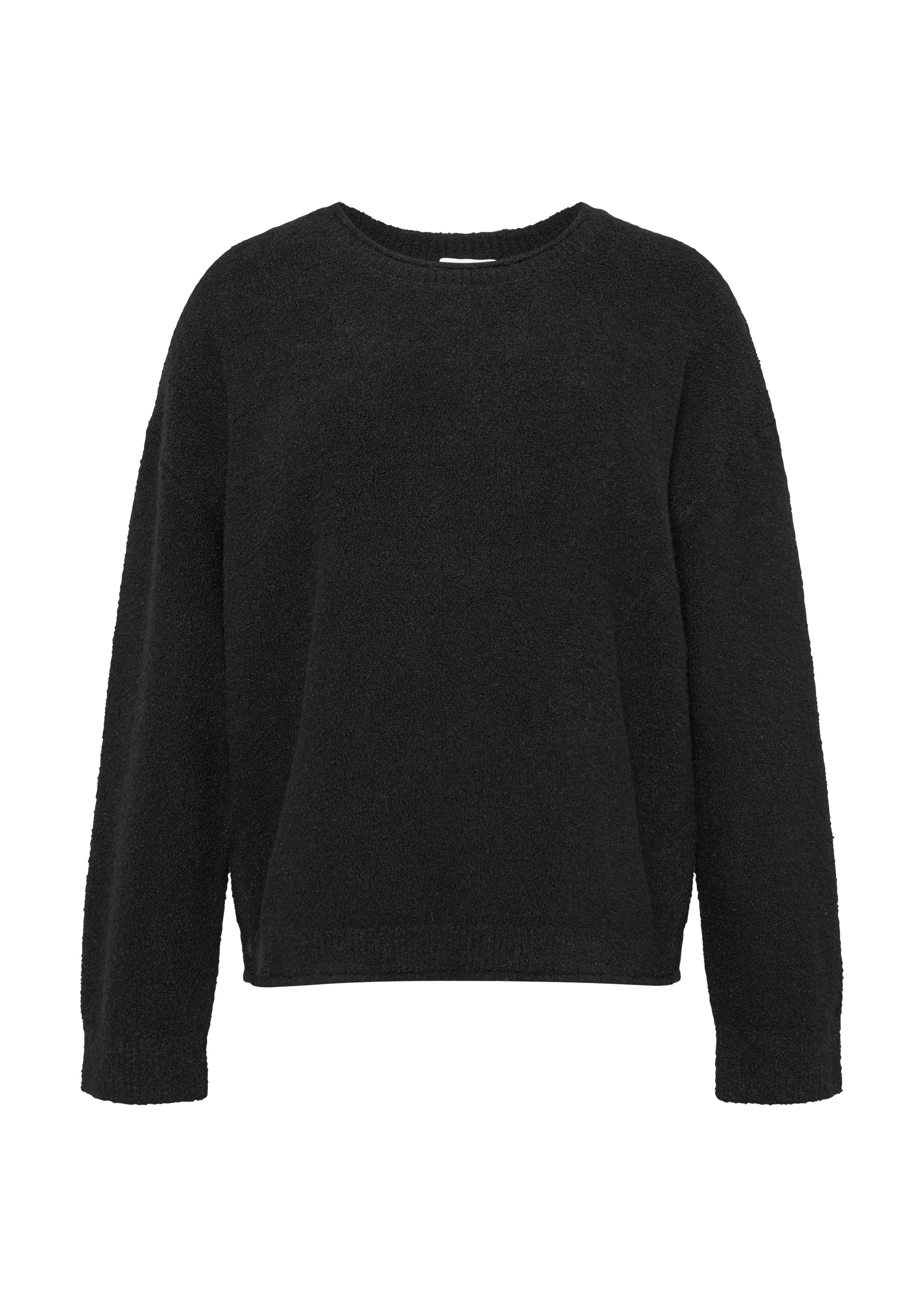 s.Oliver Gebreide trui in bouclé-look