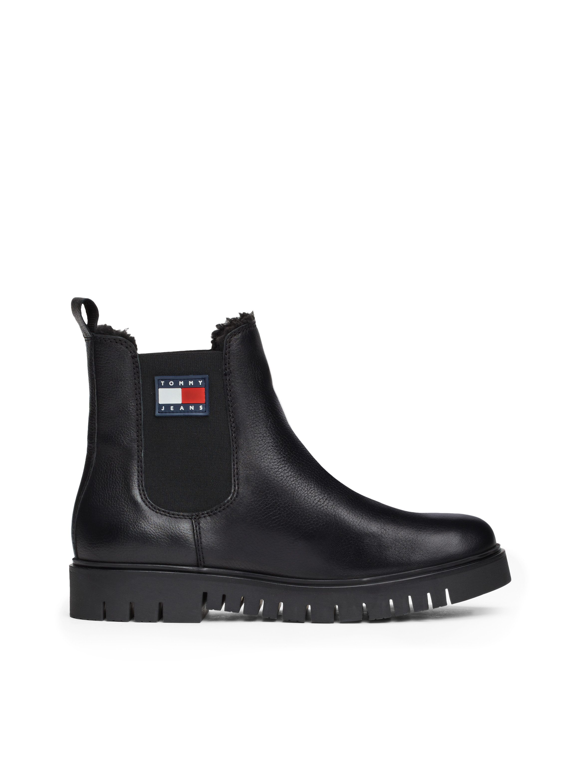 TOMMY JEANS Winterlaarzen TJW CHELSEA BOOT WL blokhak, plateau, chelseaboots, instapschoen met zijlogo