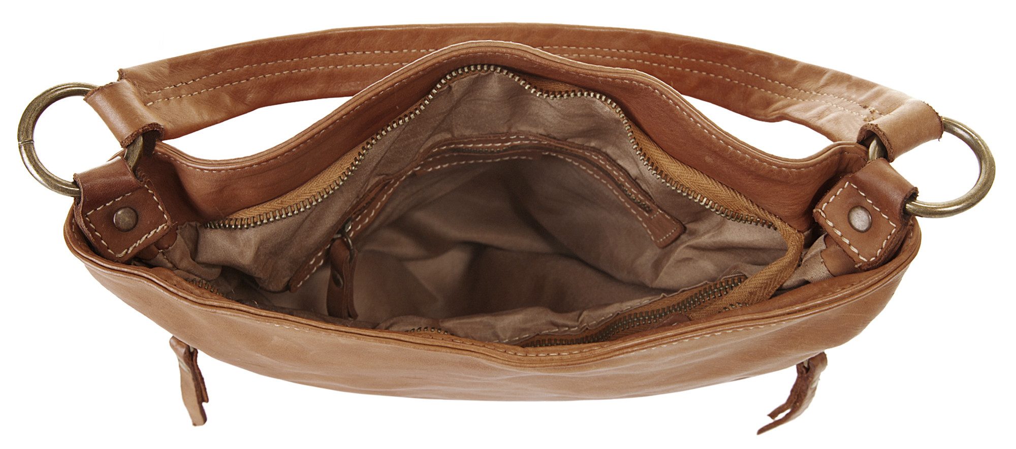 Cluty Shopper echt leer, made in italy