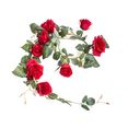 botanic-haus kunstbloem rozenguirlande dijon rood
