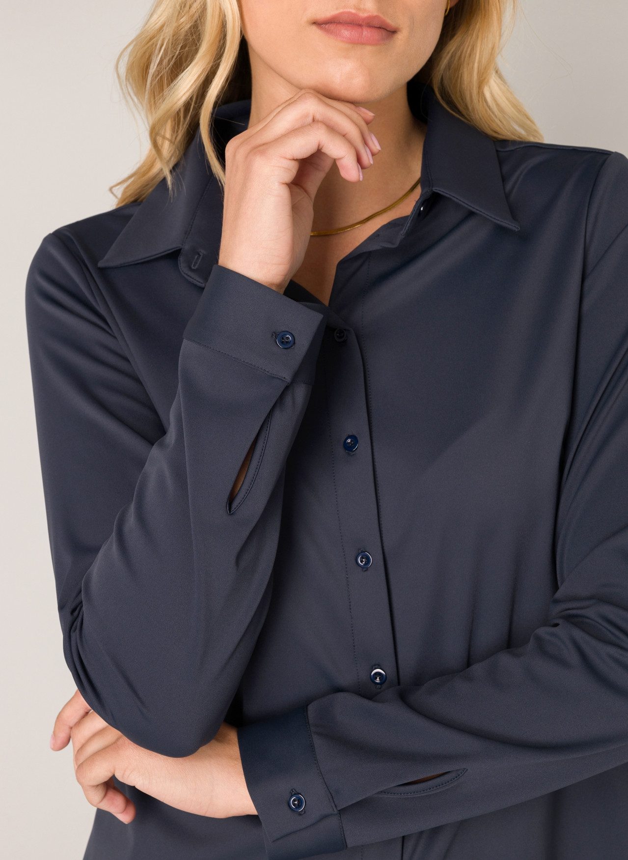 Base Level Blouse met lange mouwen TAMARA met stretch