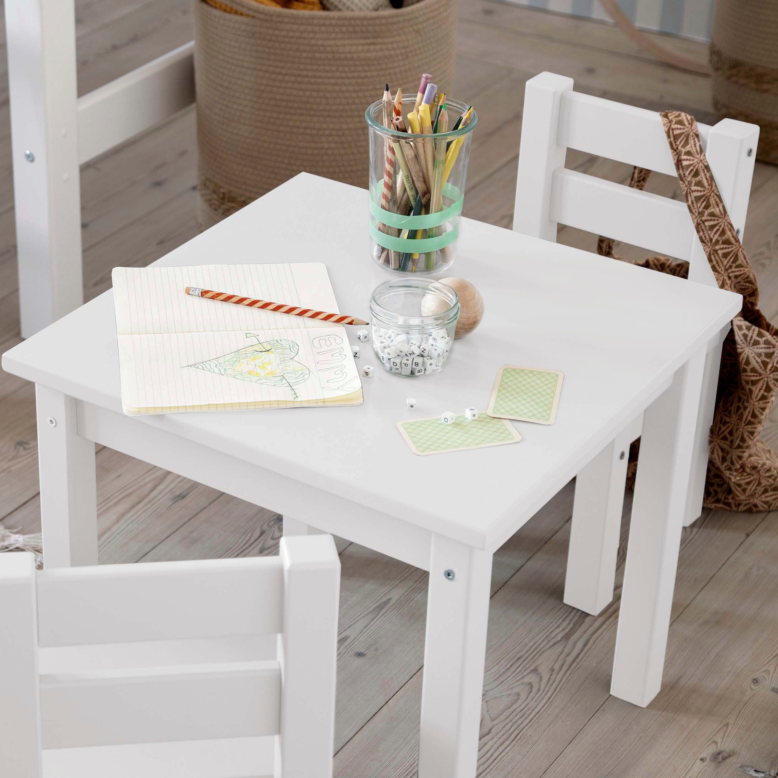 Hoppekids Kinderzithoek MADS kinderzithoek in vele kleuren, met twee stoelen (set, 3-delig)