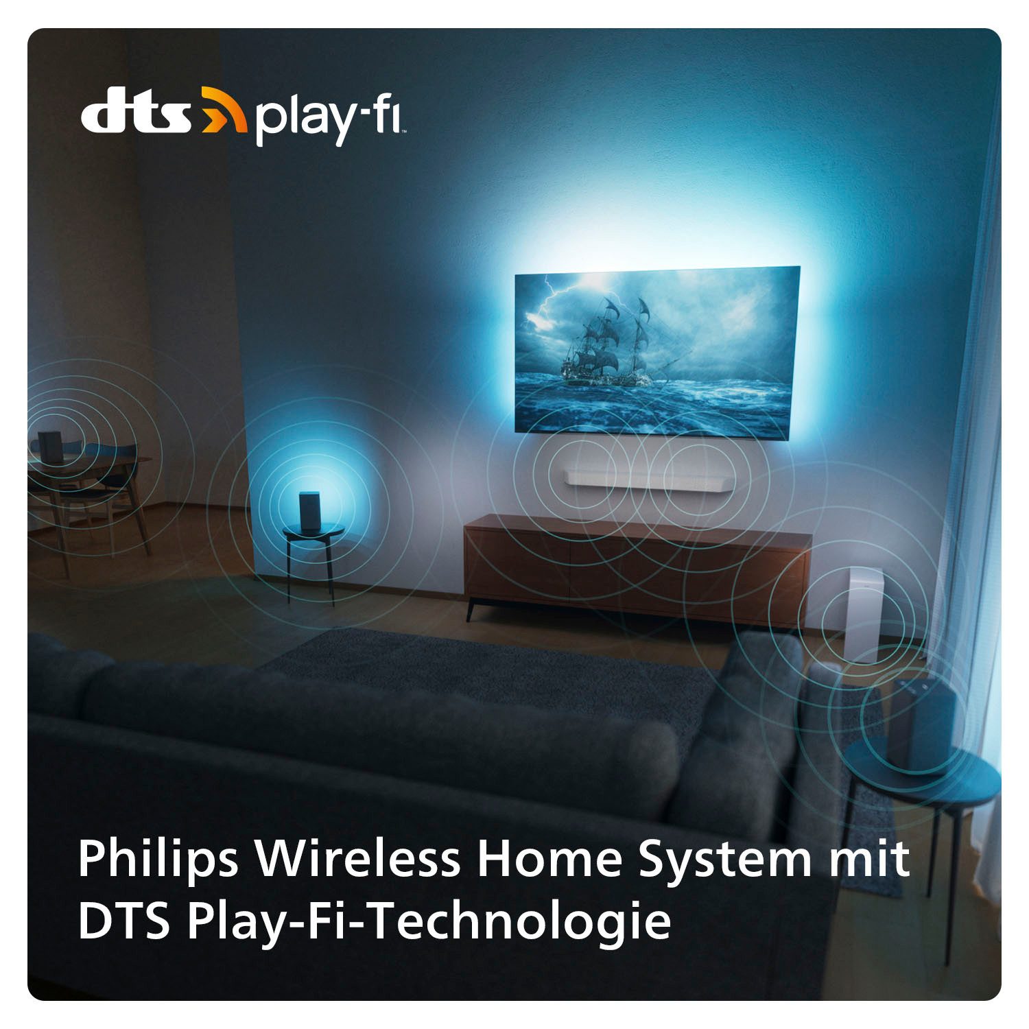 Philips OLED-TV 55OLED909/12, 138 cm / 55", 4K Ultra HD, Google TV - Smart TV