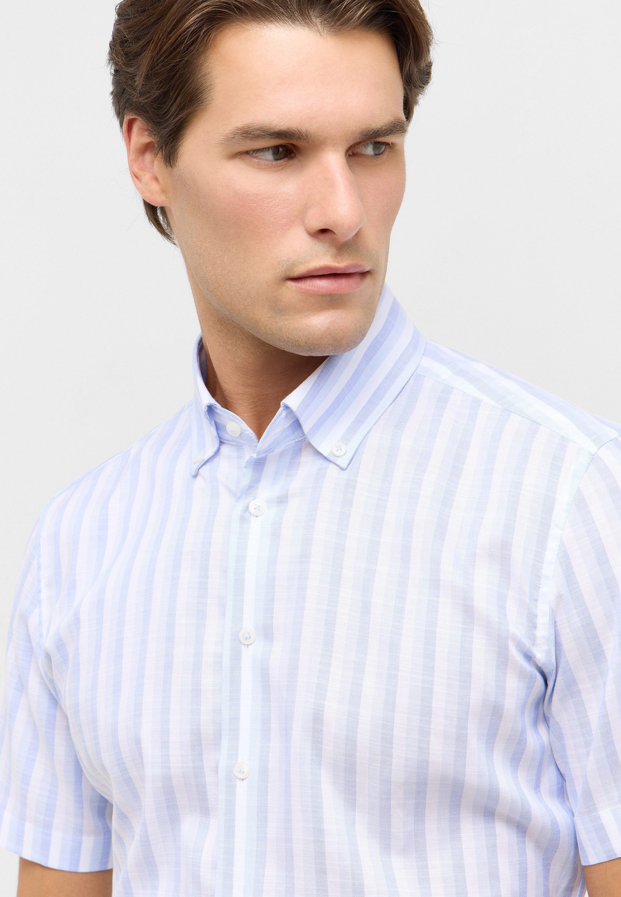 Eterna Overhemd met korte mouwen Slim fit