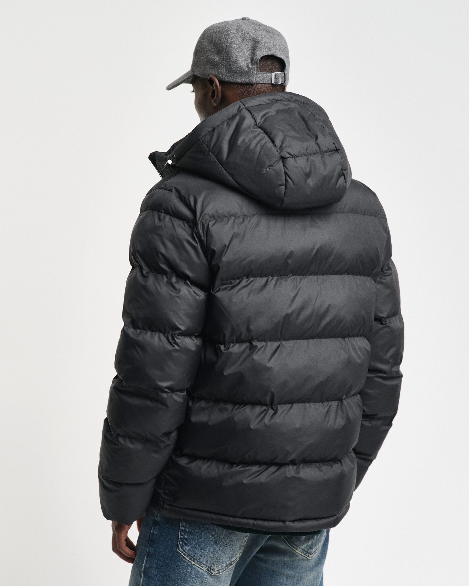 Gant Gewatteerde jas ACTIVE CLOUD JACKET Met windbeschermende boorden siliconen merkembleem