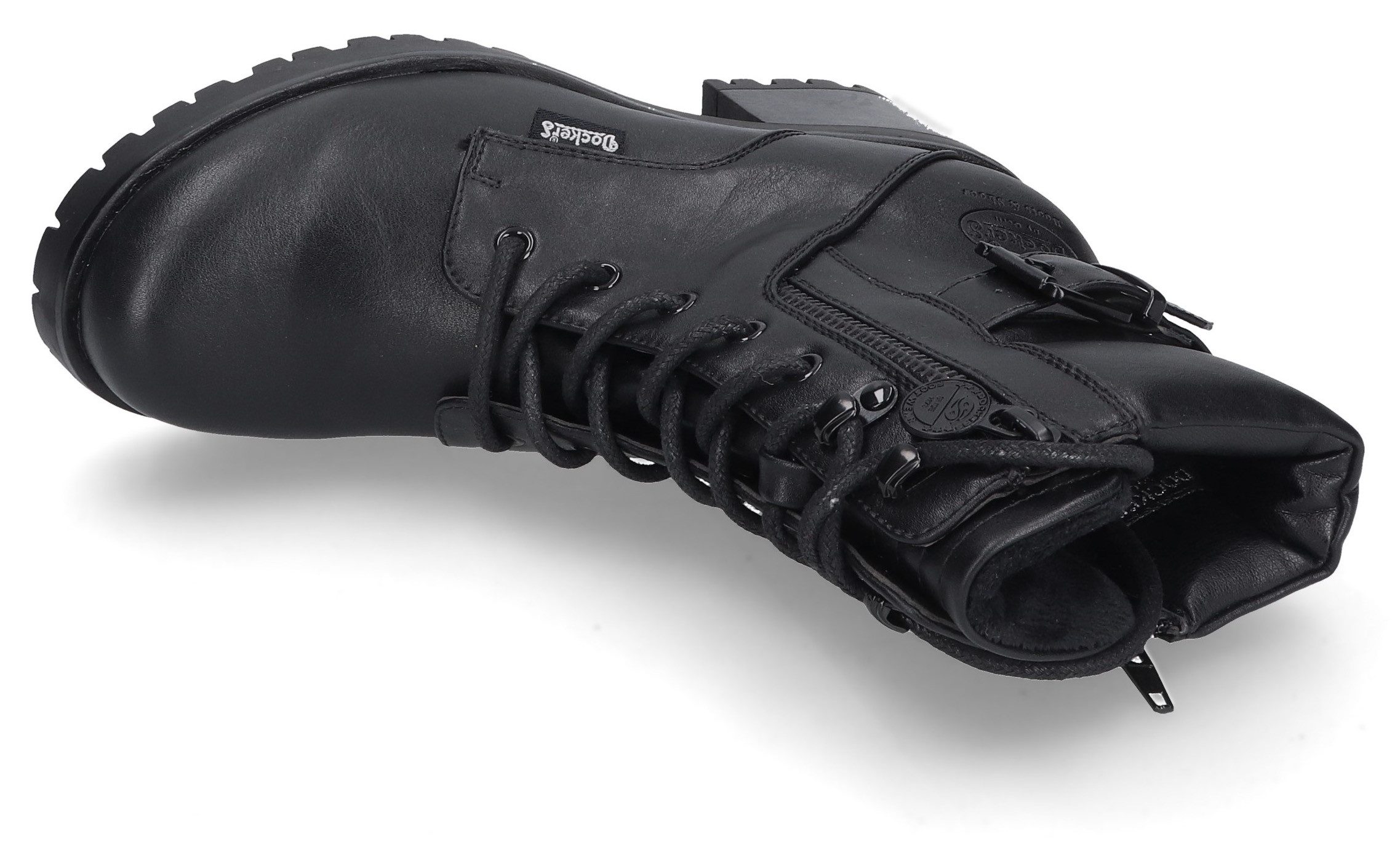 Dockers by Gerli Laarsjes Chunky laarzen met blokhak