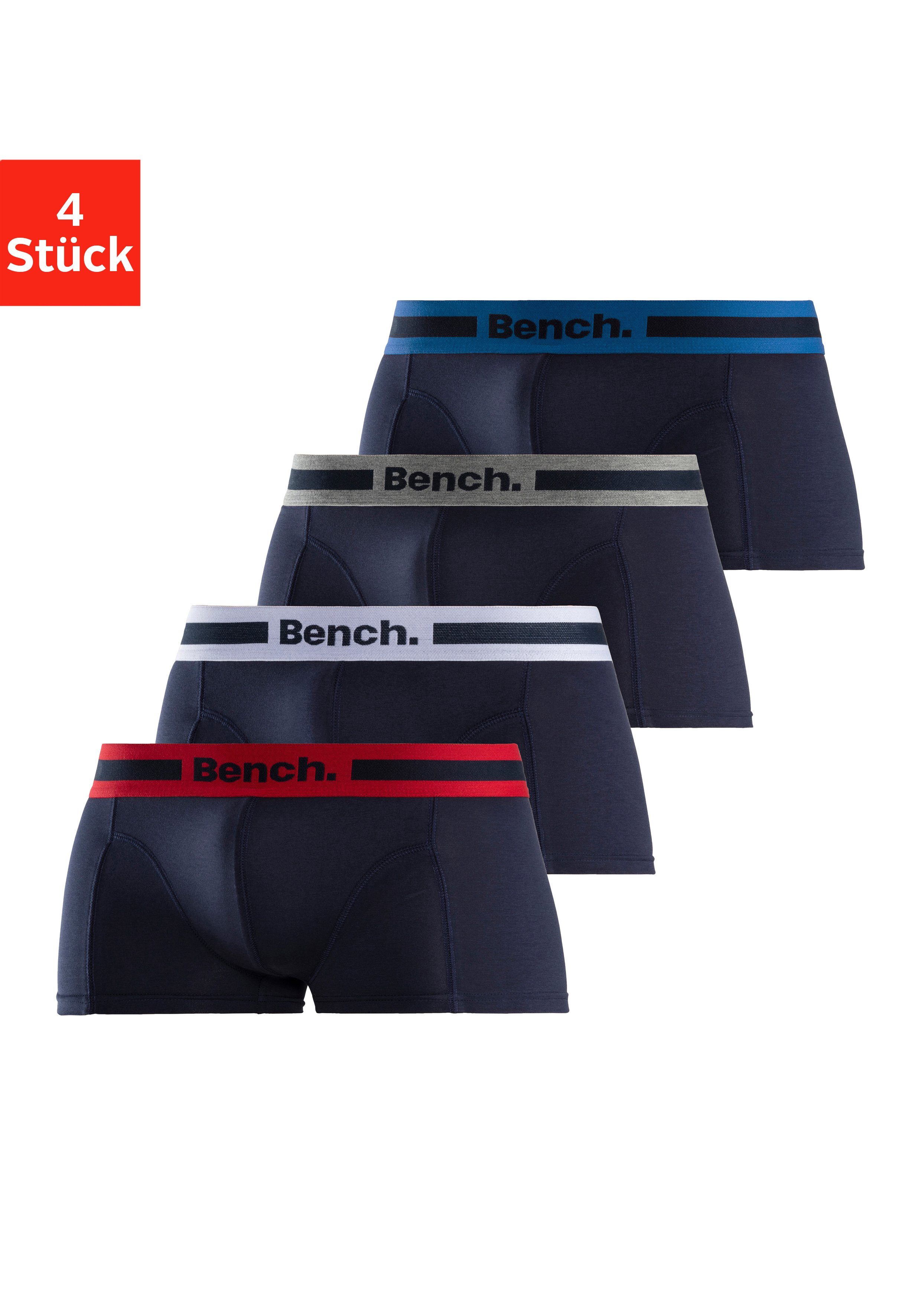 Bench. Hipster strak zittende boxershorts van katoenmix (set, 4 stuks)