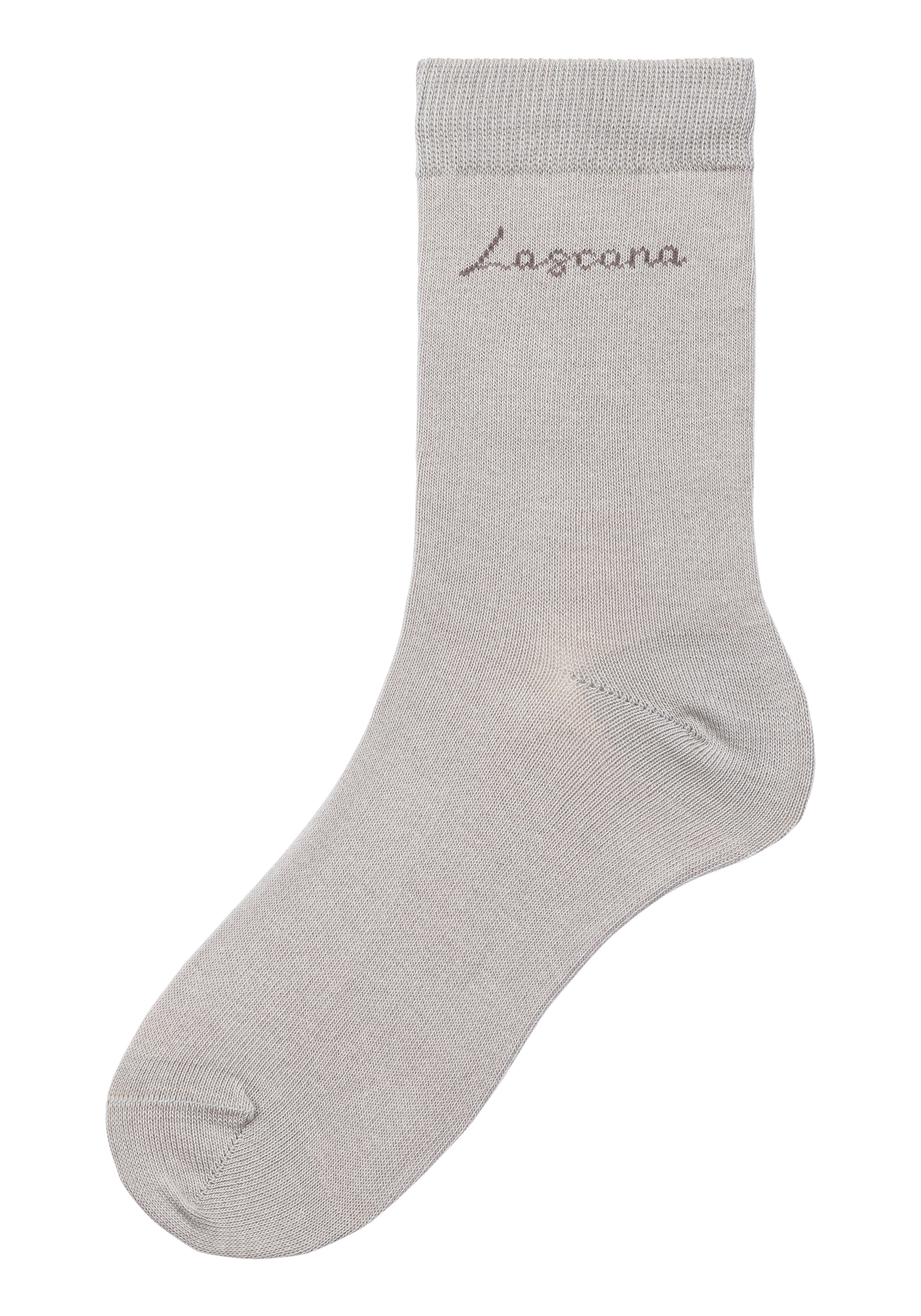 Lascana Basic sokken Believe in Yourself in aantrekkelijke cadeauverpakking (box, 4 paar)