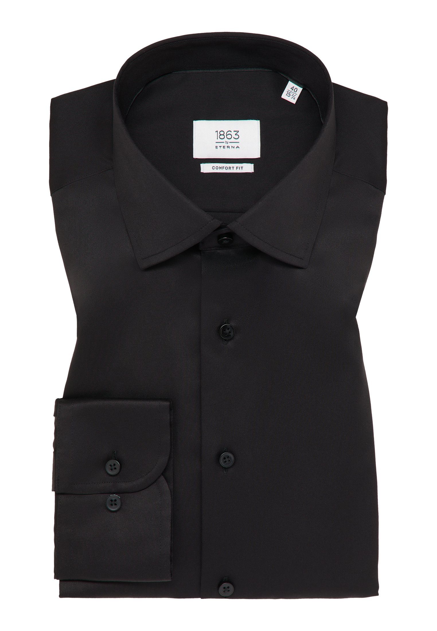 Eterna Overhemd met lange mouwen Comfort fit NON IRON (strijkvrij)