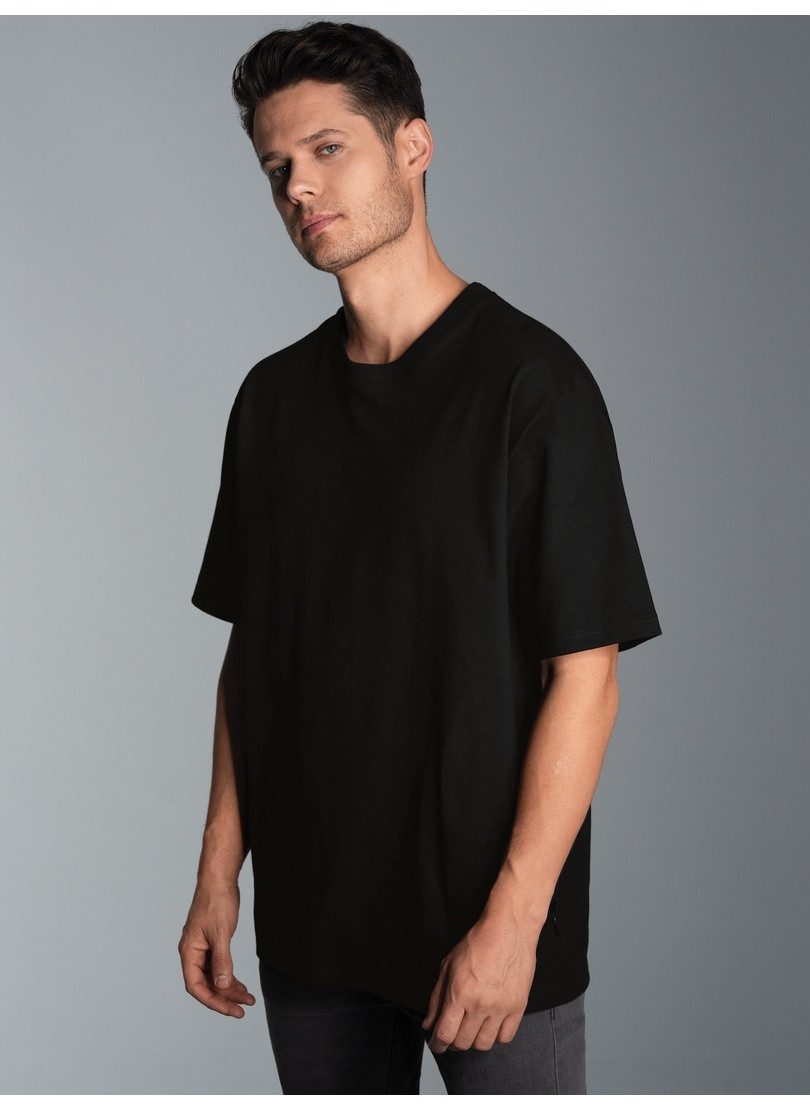 Trigema T-shirt TRIGEMA oversized T-shirt met rugprint (1-delig)