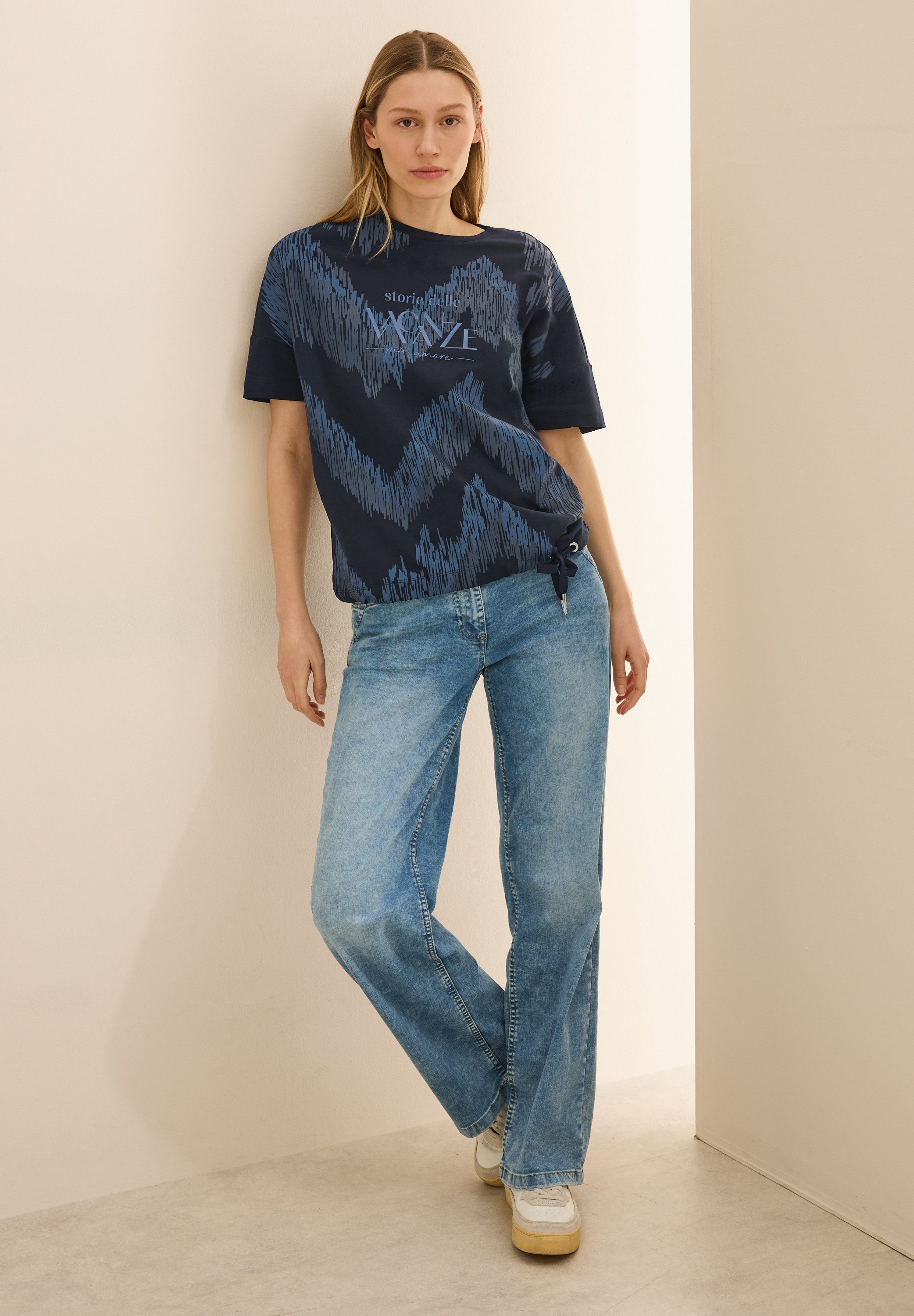Cecil Shirt met print met tekst