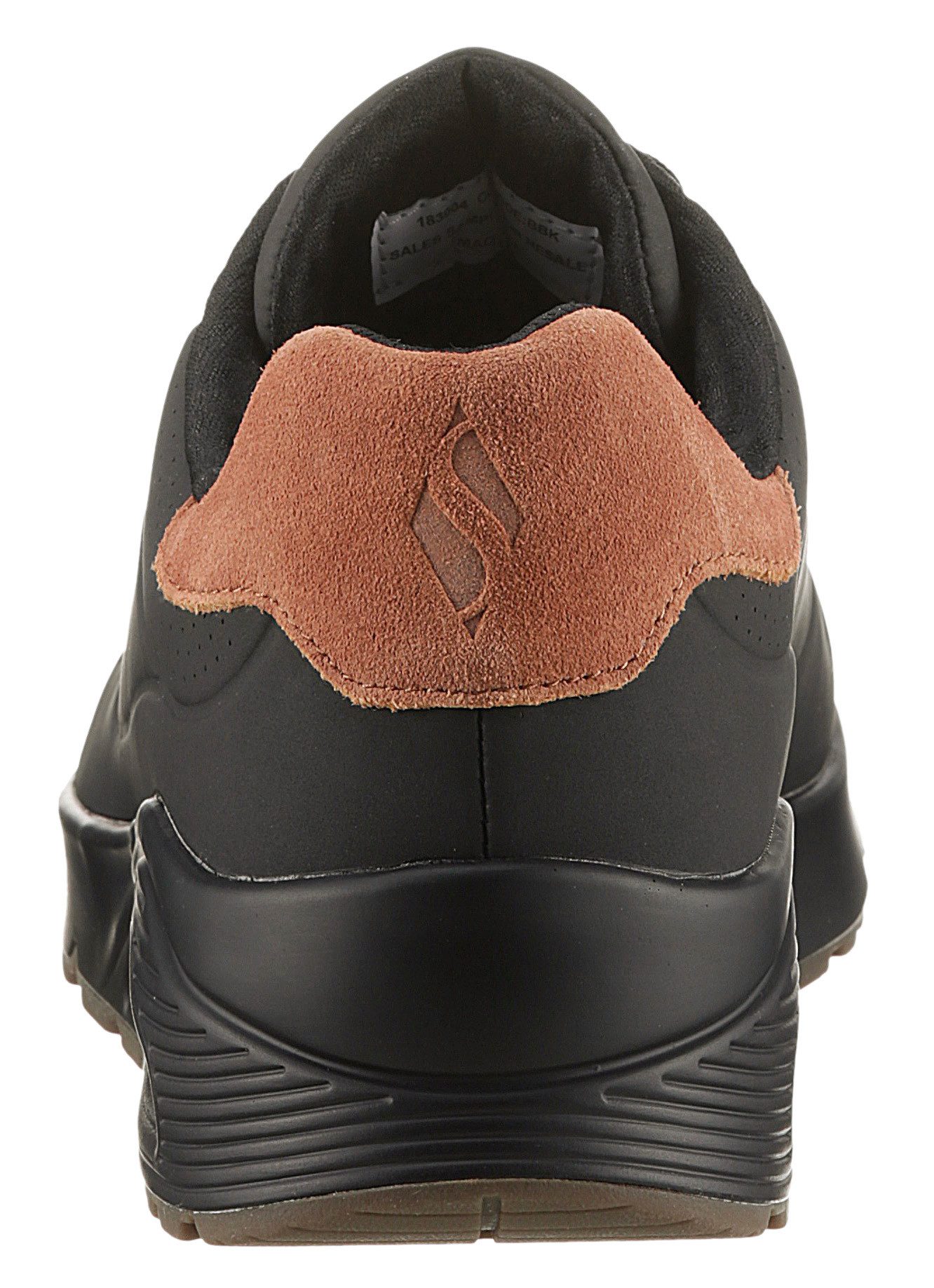 Skechers Sneakers UNO-SUITED ON AIR vrijetijdsschoen, lage schoen, veterschoen met modieuze sleehak