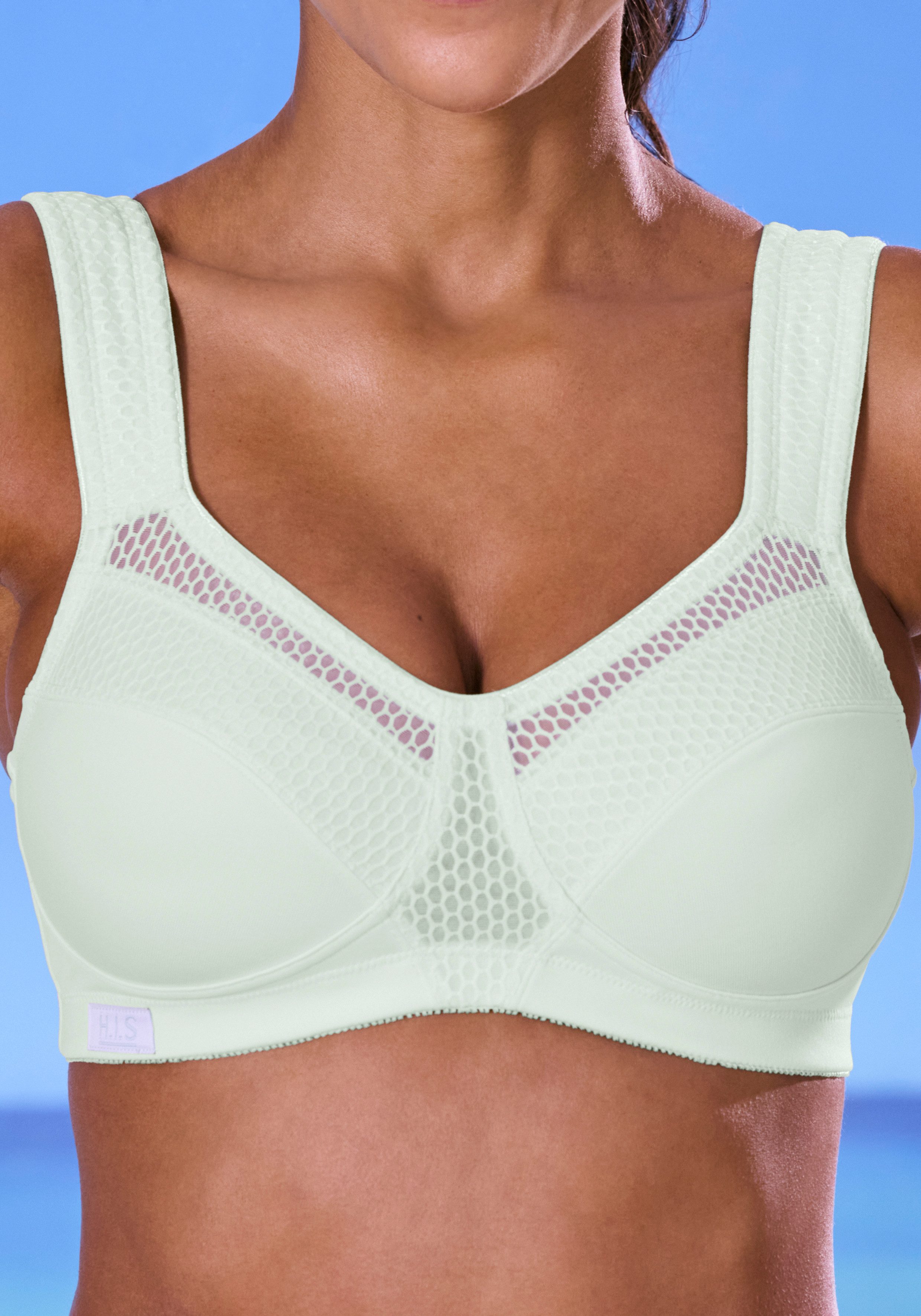 H.I.S Sport-bh zonder beugel van sneldrogend coolmax®-materiaal