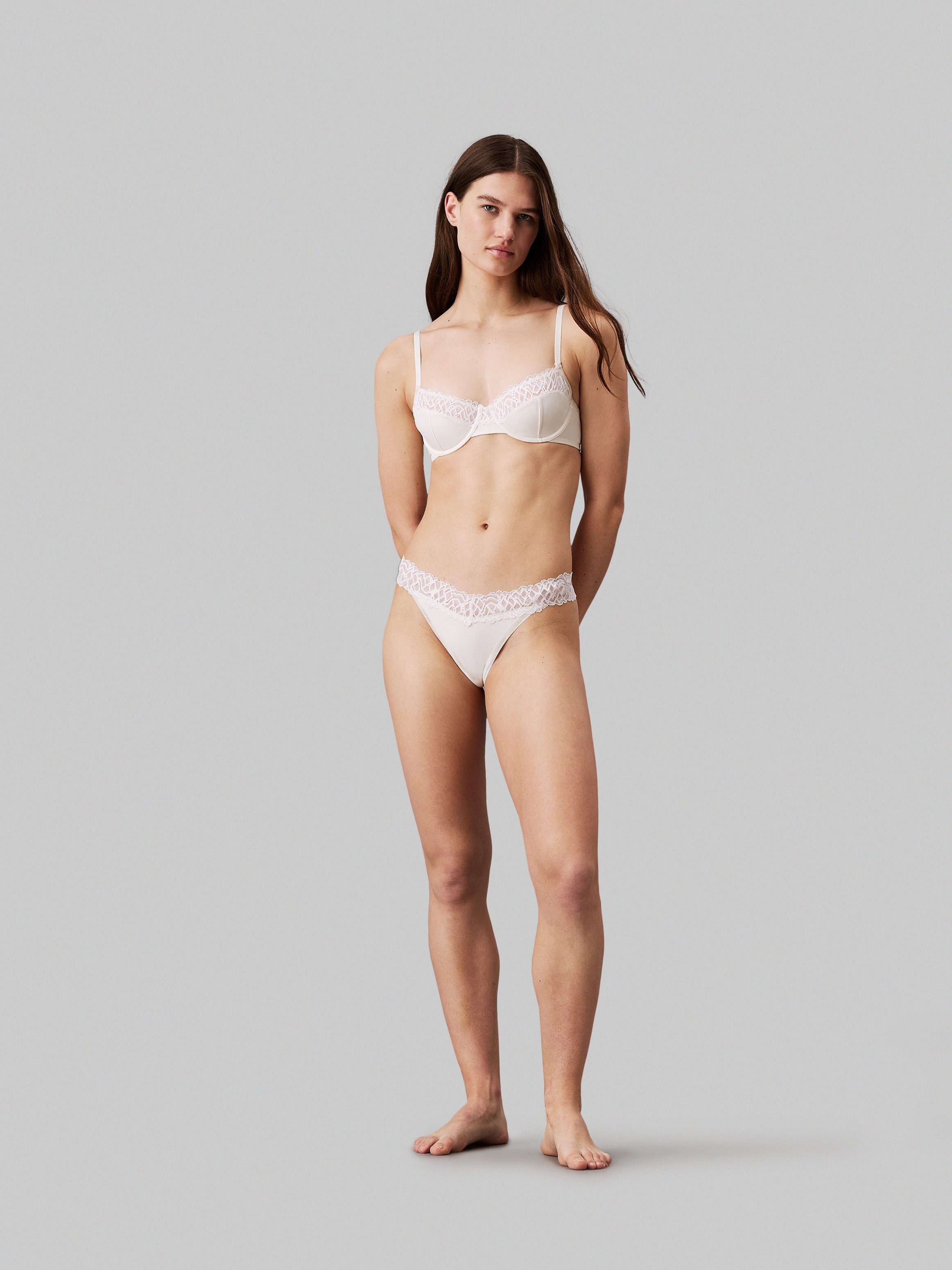 Calvin Klein Stringtanga THONG met kant op de band