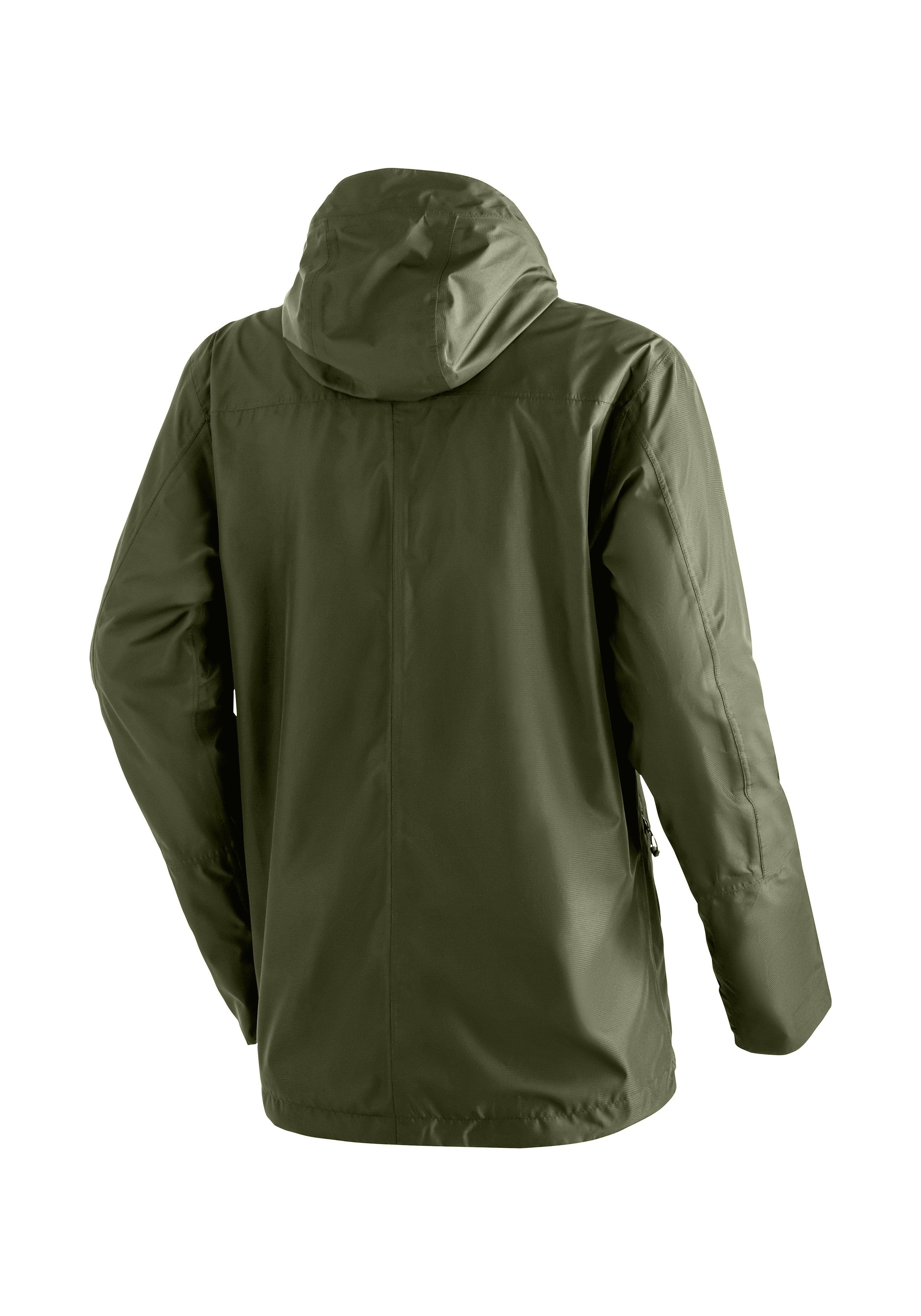 Maier Sports Outdoorjack Abbenstein M Heren jacke waterdicht, functionele jas met 2 buitenzakken + binnenzak