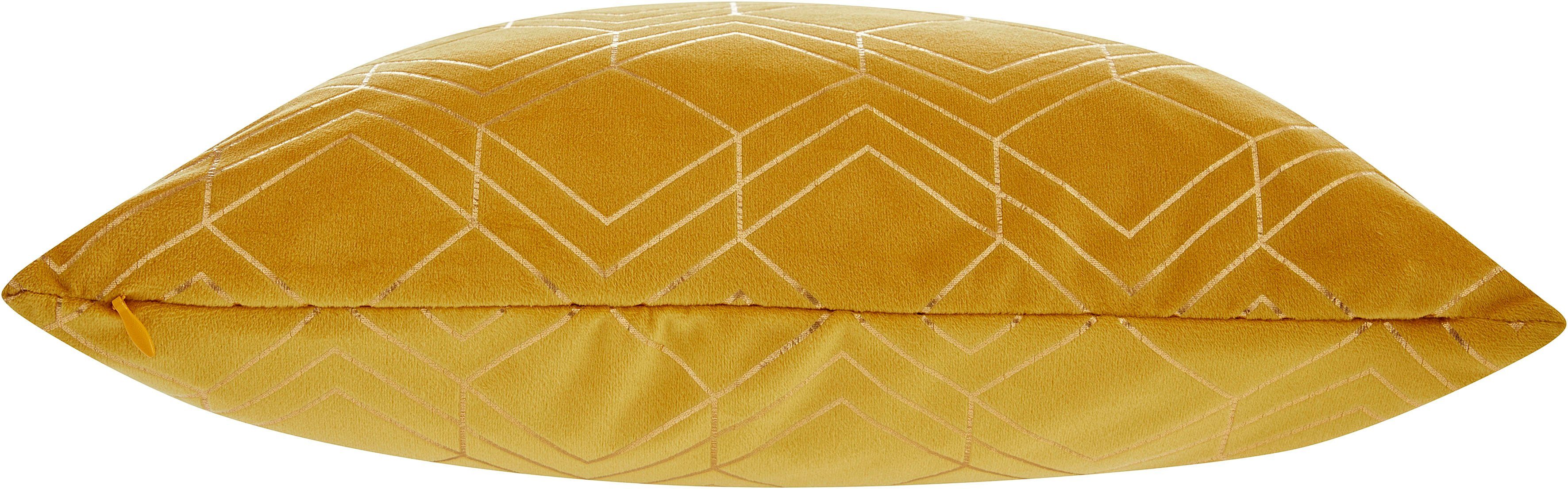 my home Sierkussen Velvet Foil Kussenovertrekken, set van 2 40x40 cm, zonder vulling (2 stuks)