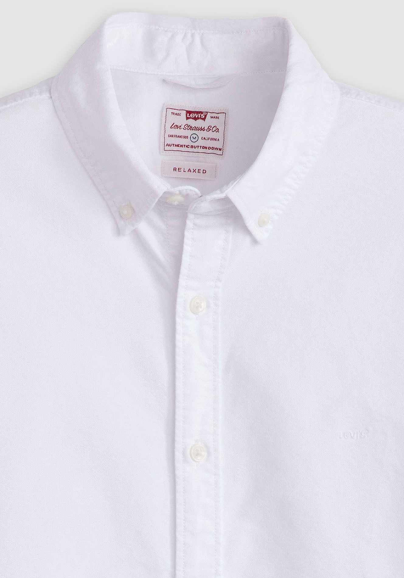 Levi's® Overhemd met korte mouwen SS AUTHENTIC BUTTON DOWN met klein logoborduursel op borsthoogte