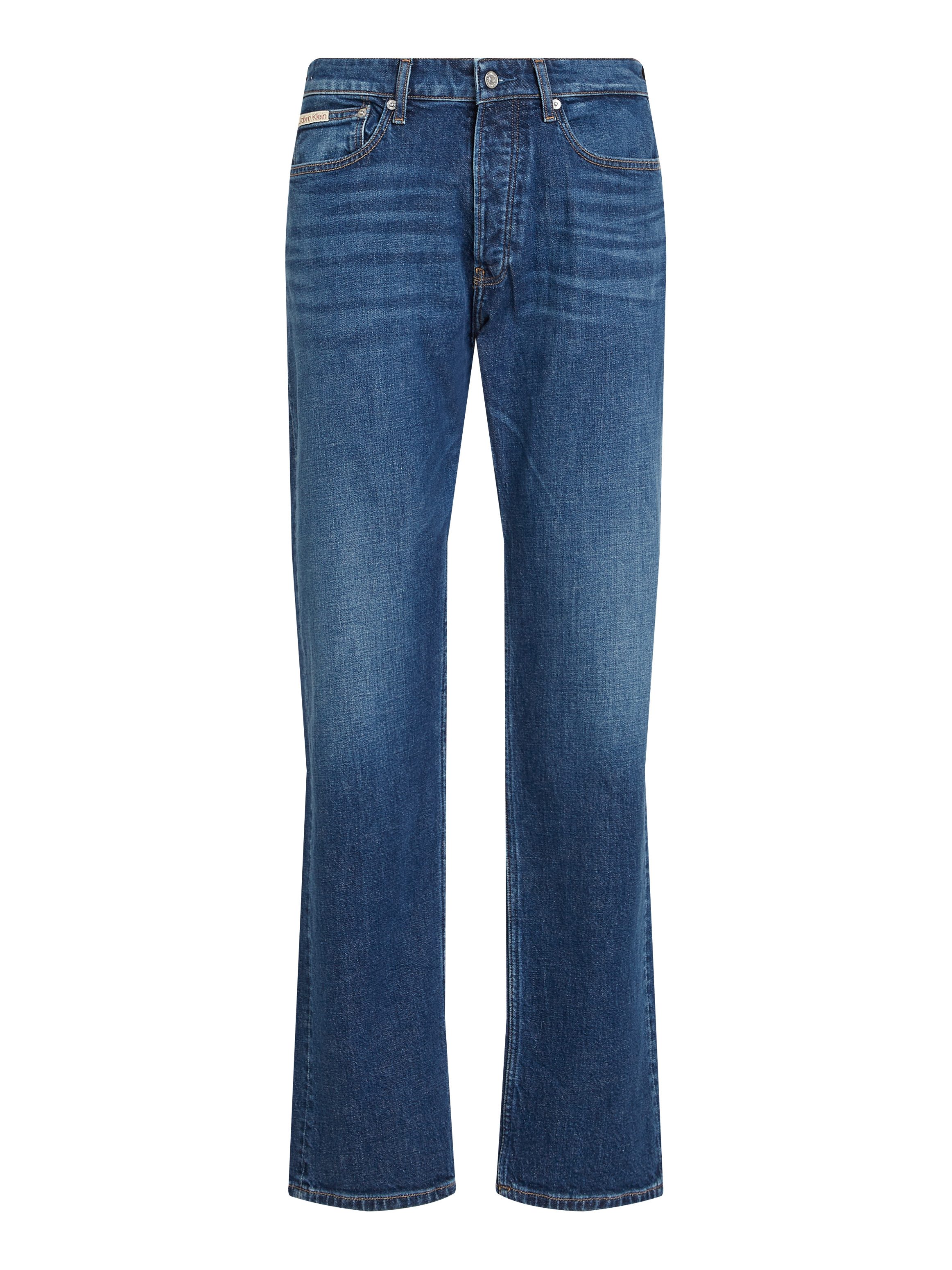 Calvin Klein Straight jeans STANDARD STRAIGHT Muntzakje, logo borduursel