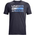 under armour t-shirt team issue wordmark short sleeve blauw