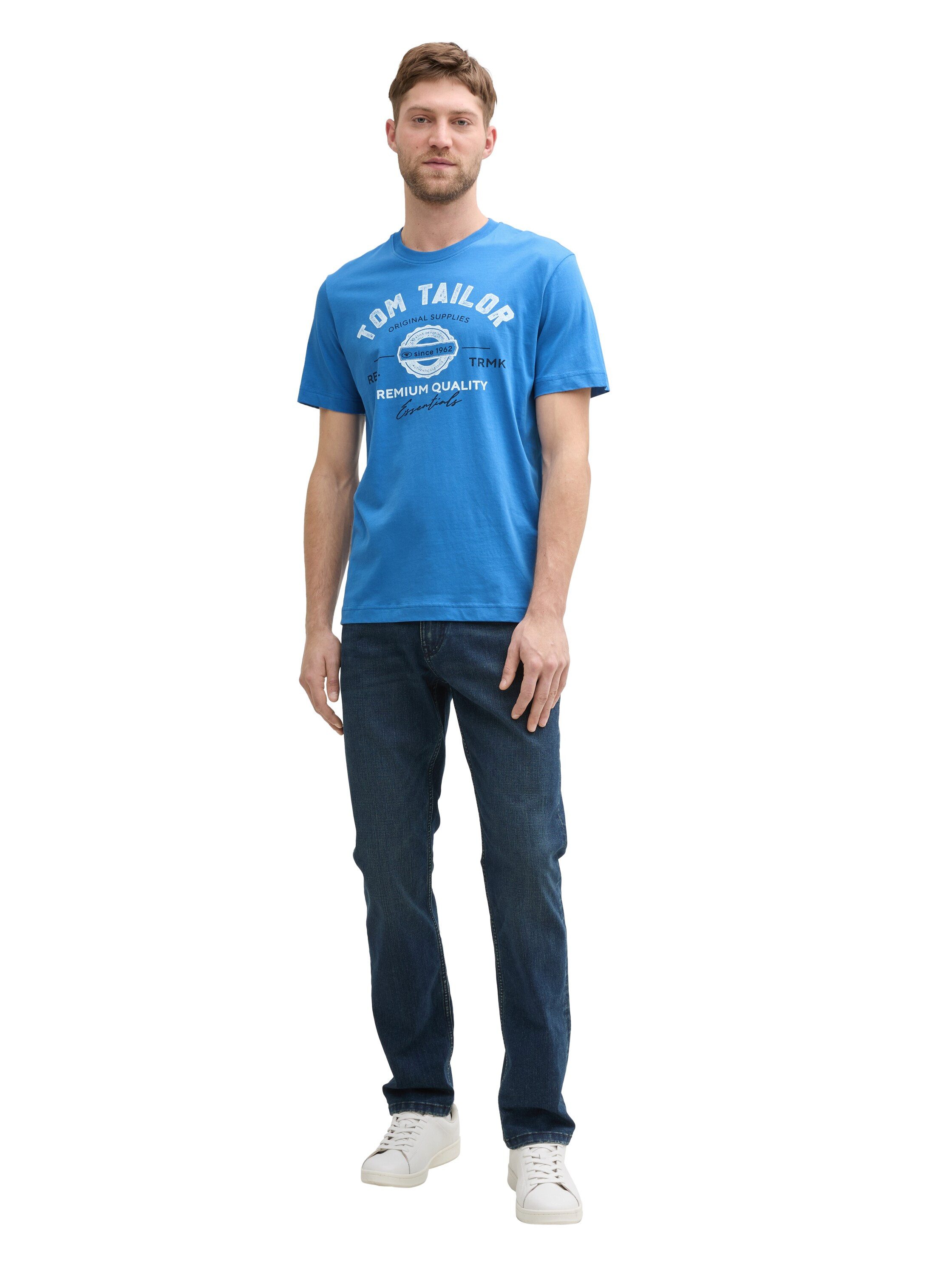 Tom Tailor T-shirt met grote logo-frontprint