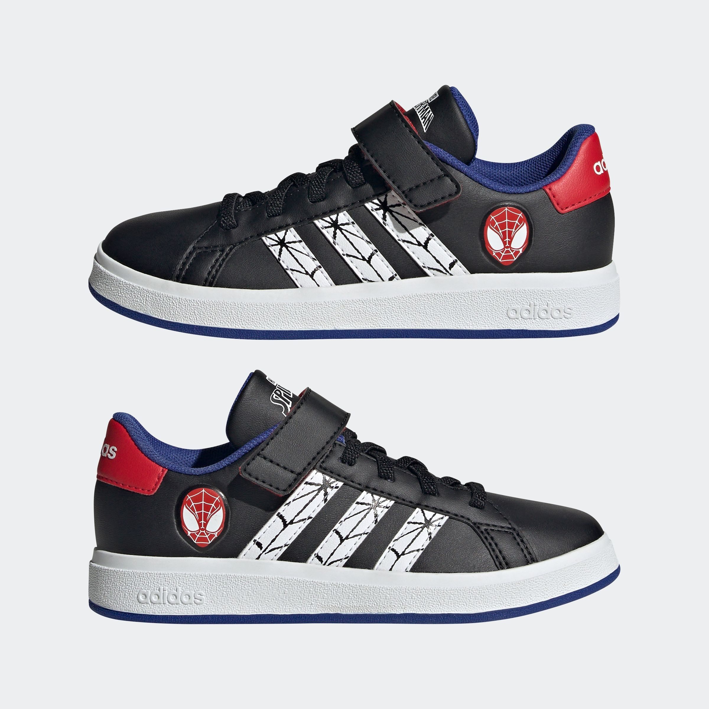 adidas Sportswear Sneakers MARVEL’S SPIDER-MAN GRAND COURT KIDS Design geïnspireerd op de adidas Superstar